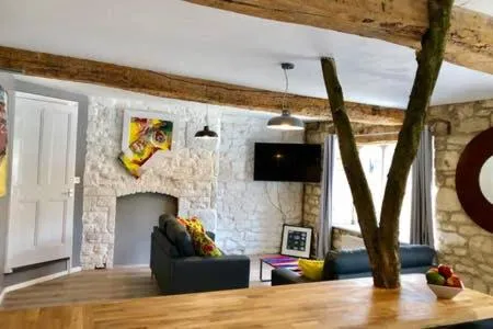 Living room in Old Fleece Apartments