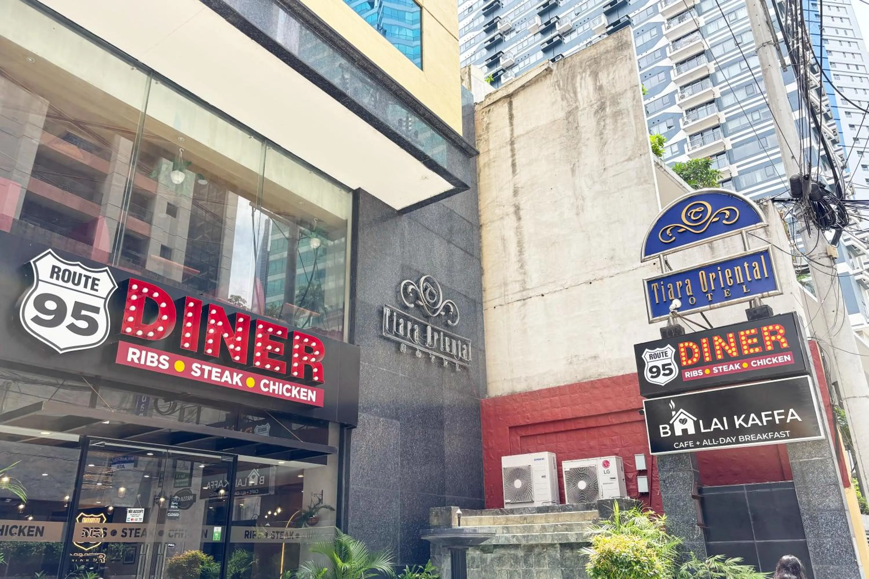 Property building in Tiara Oriental Hotel Makati powered by Cocotel