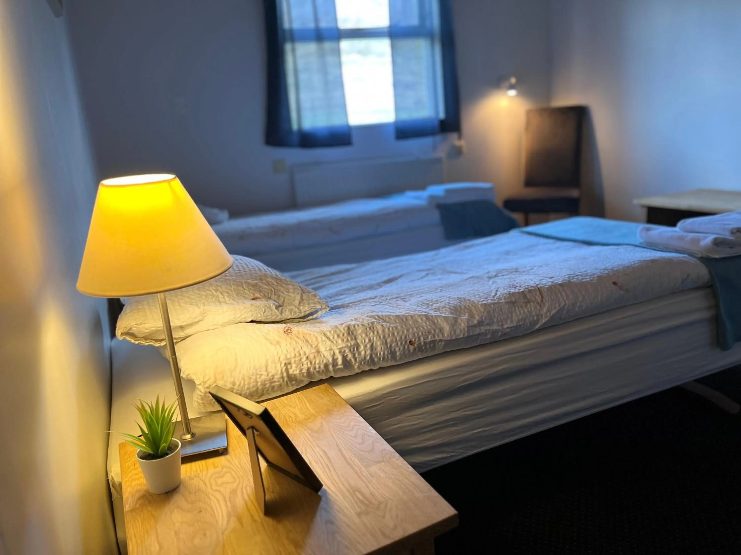 Bed in Engimyri Lodge