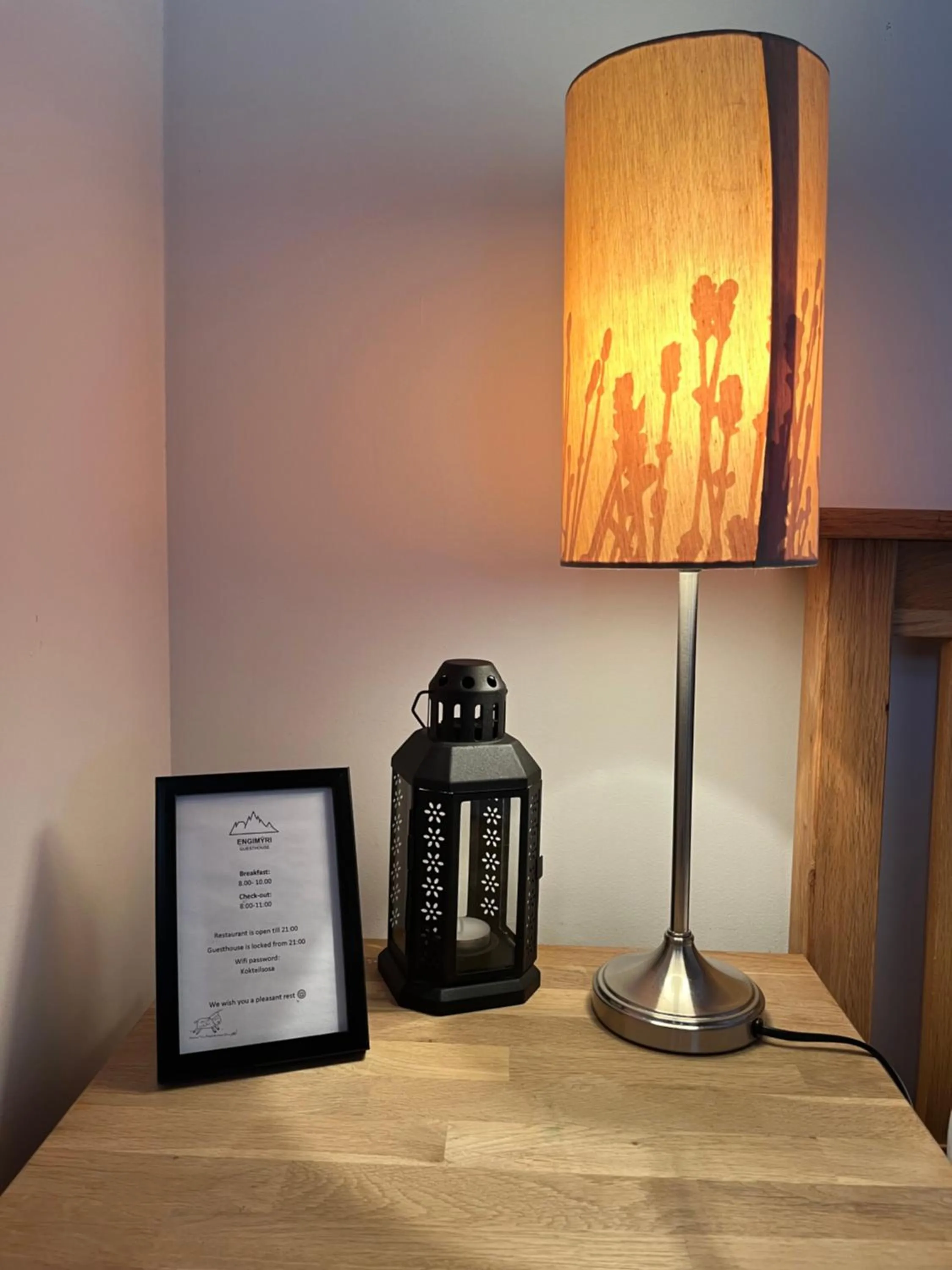 hair dresser in Engimyri Lodge