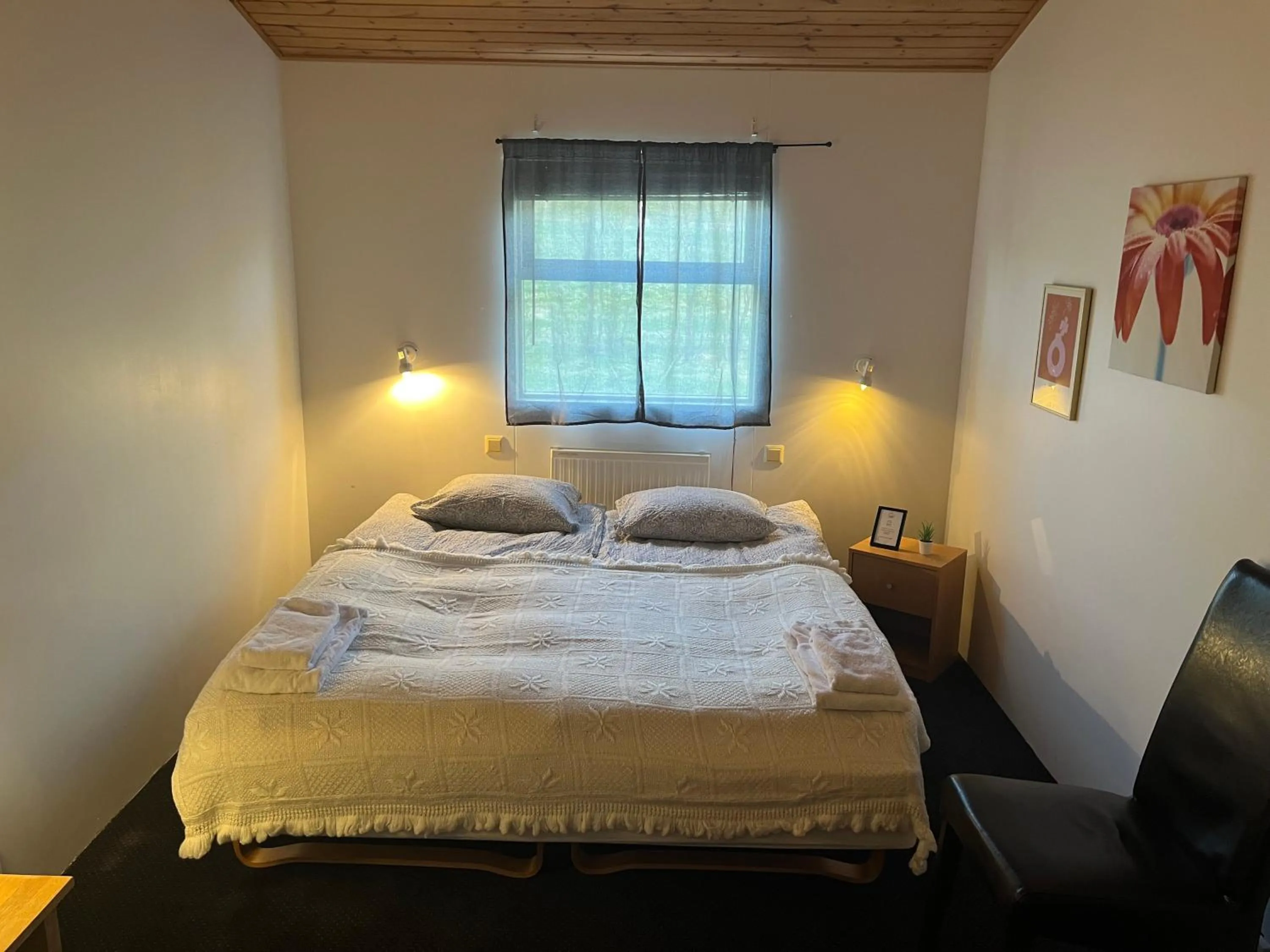 Bed in Engimyri Lodge