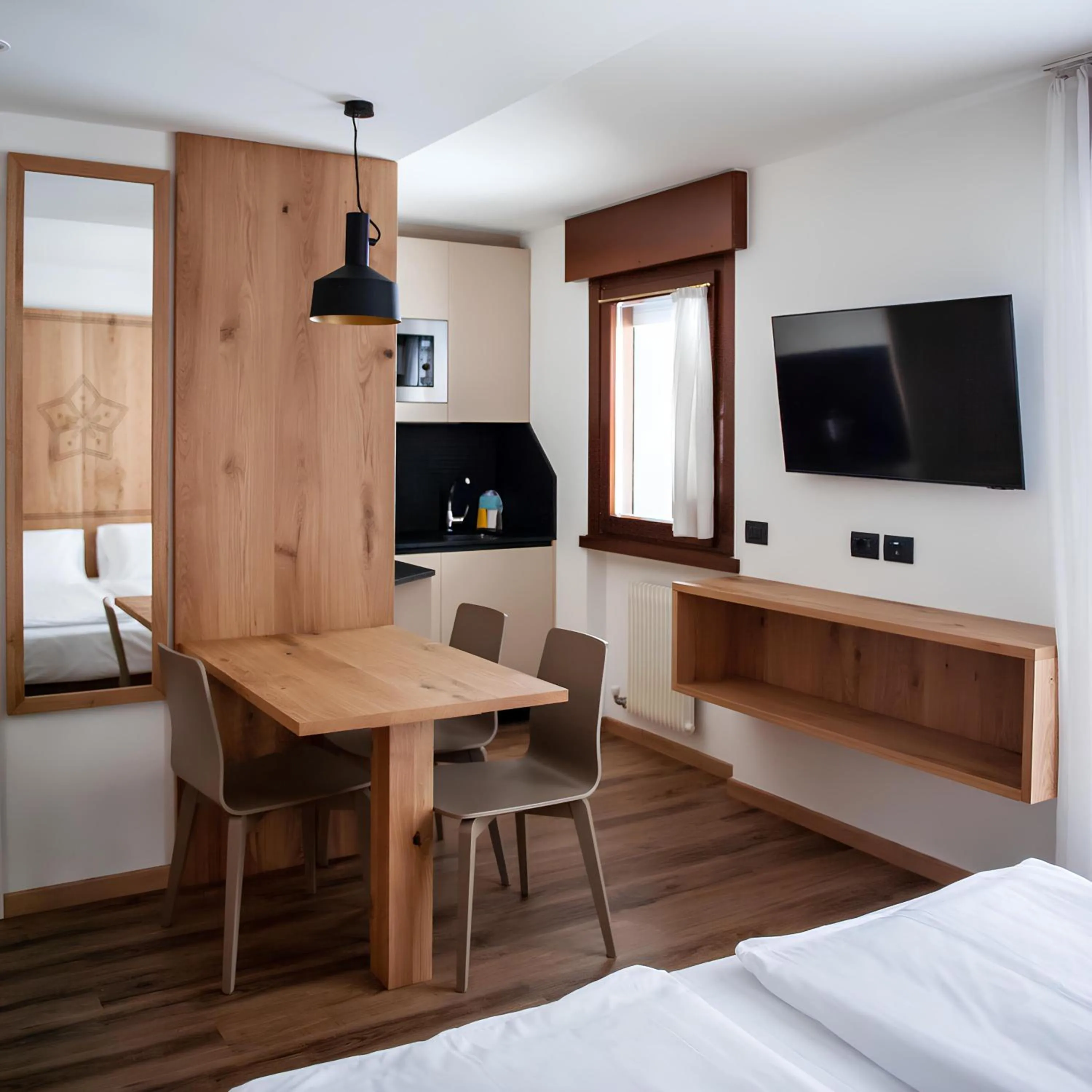 Living room, Bed in Residence Contrin