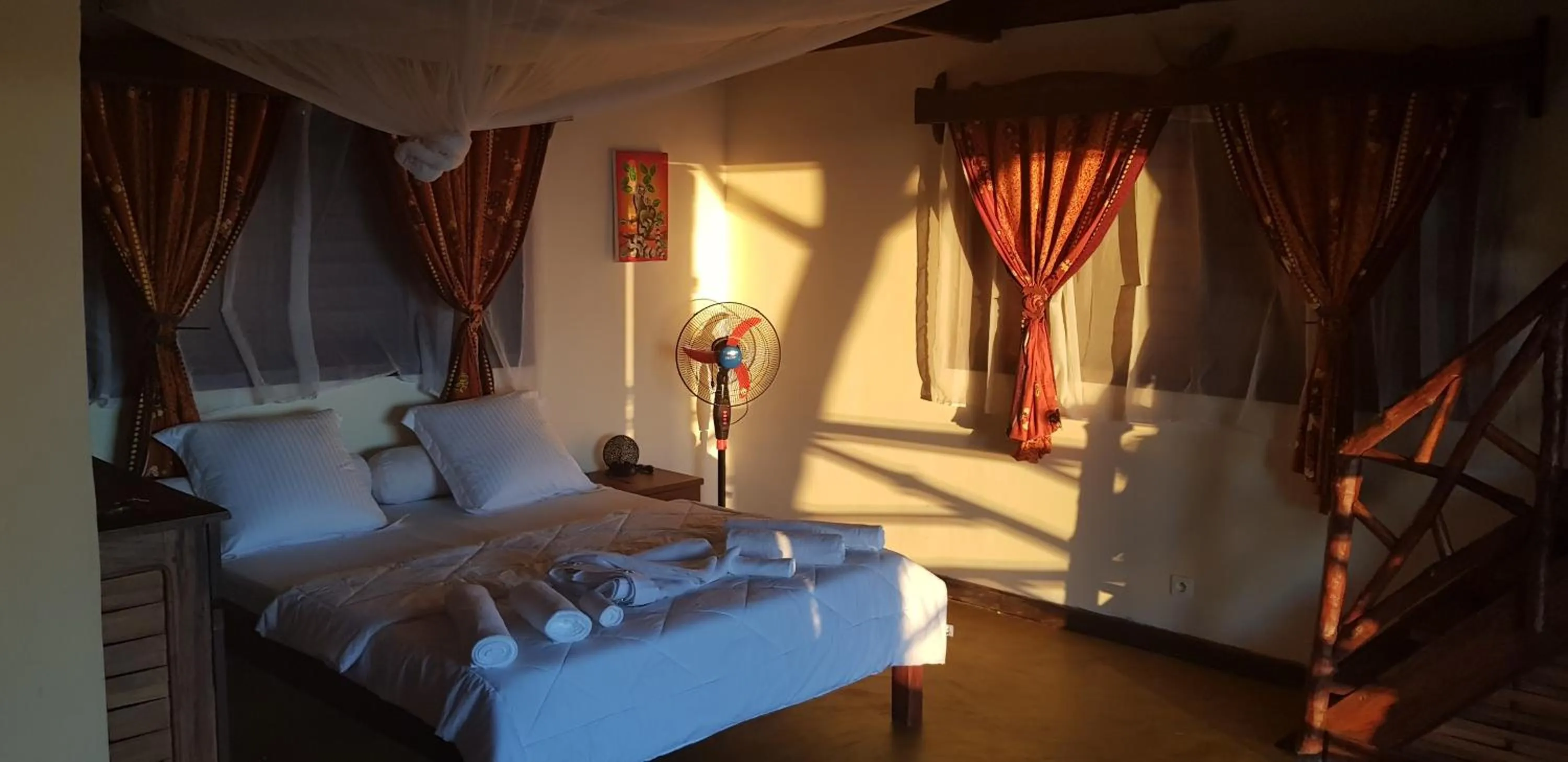 Bed in villa nosy détente