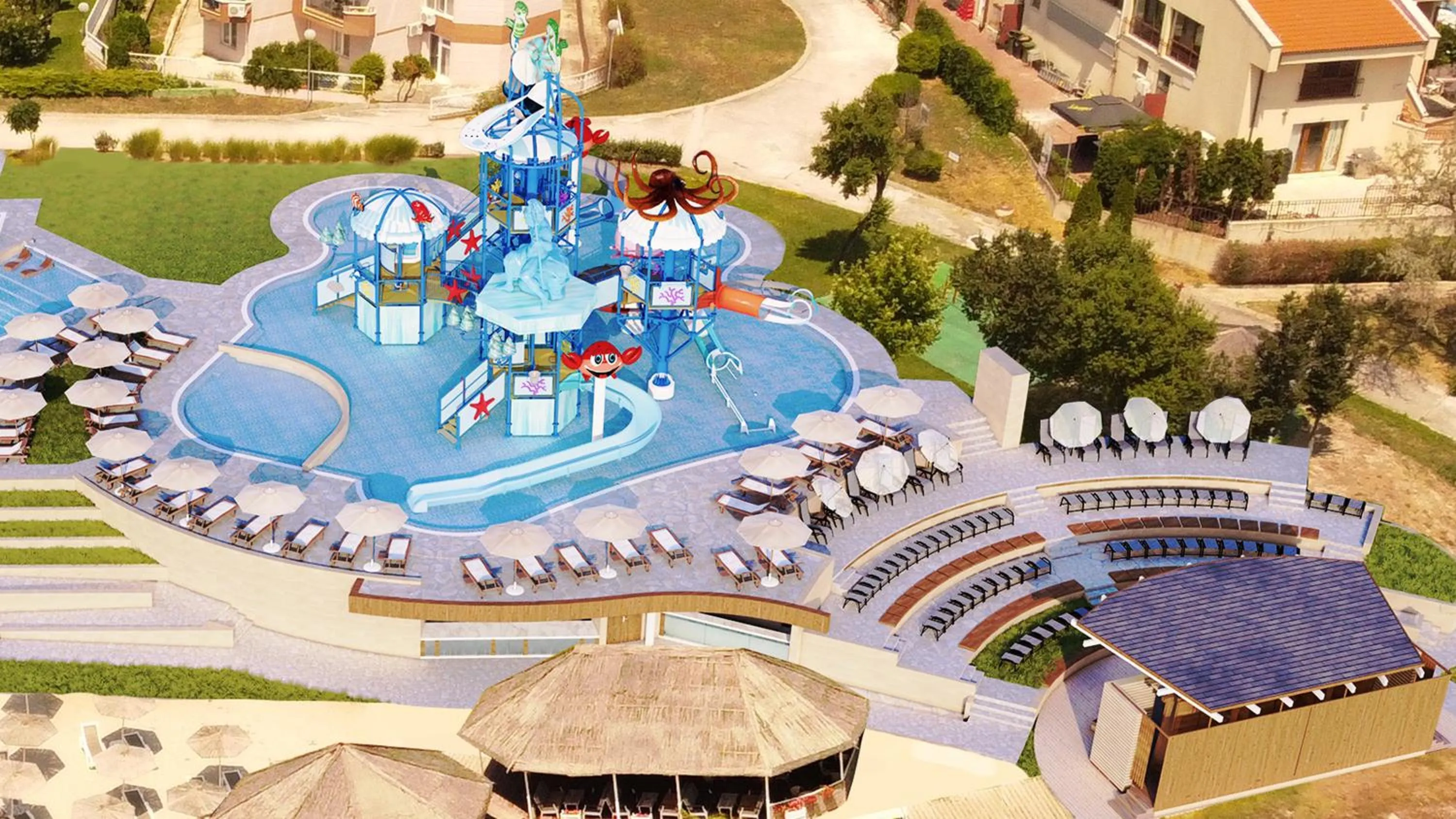 Aqua park in Royal Bay Resort & Aqua Park - All Inclusive and Free beach accsess