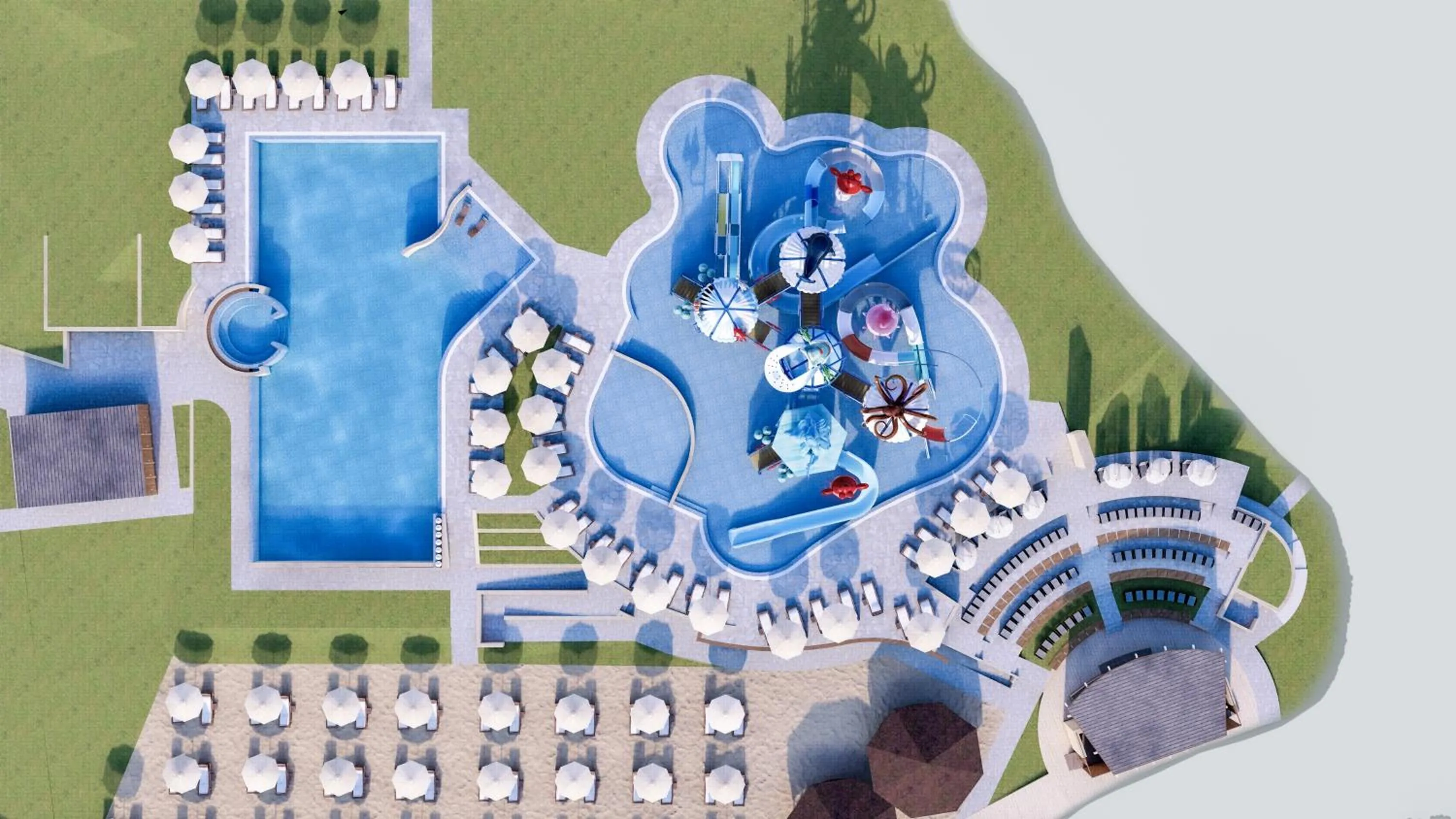 Aqua park in Royal Bay Resort & Aqua Park - All Inclusive and Free beach accsess
