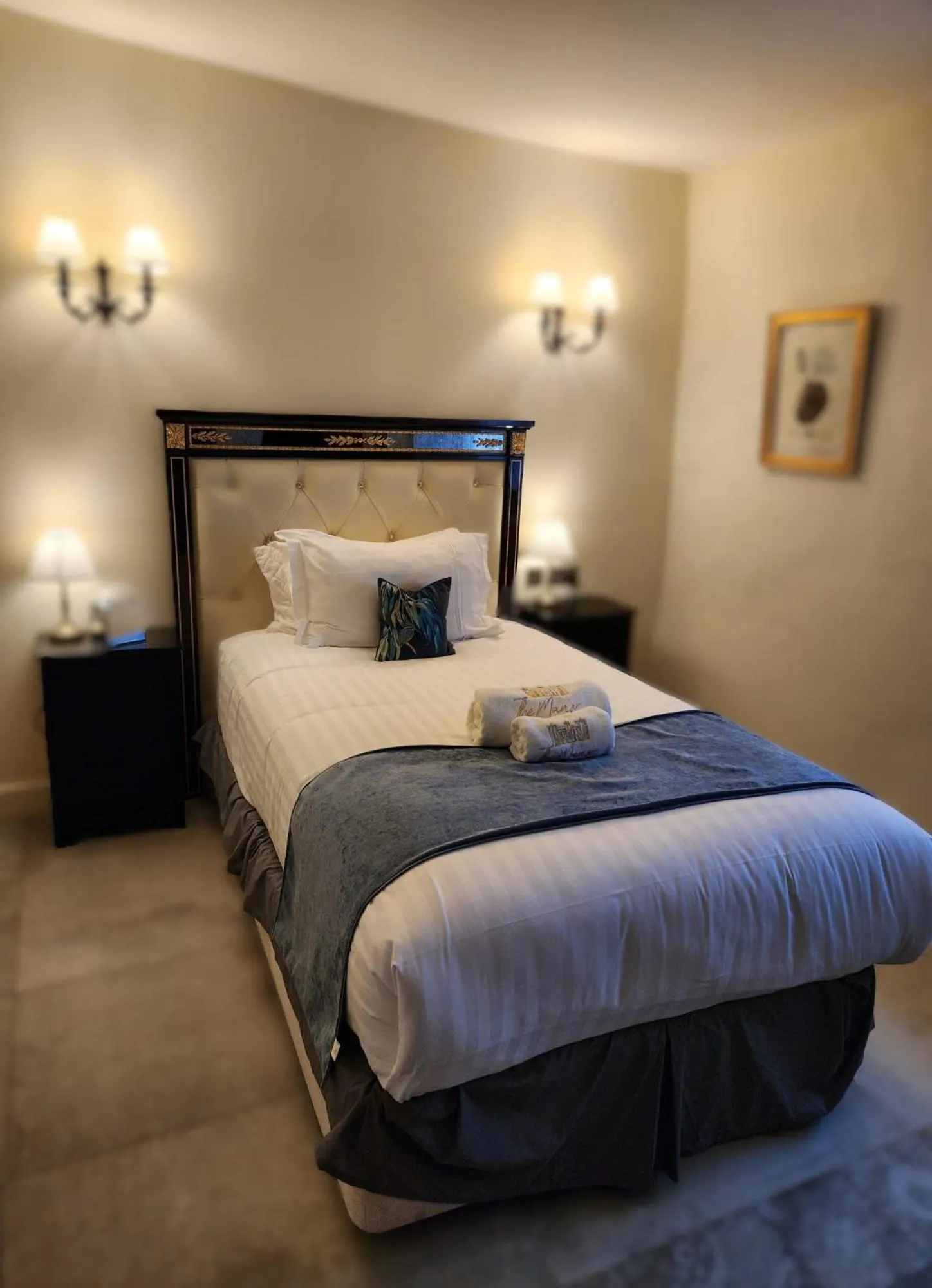 Bed in Weston Manor Hotel