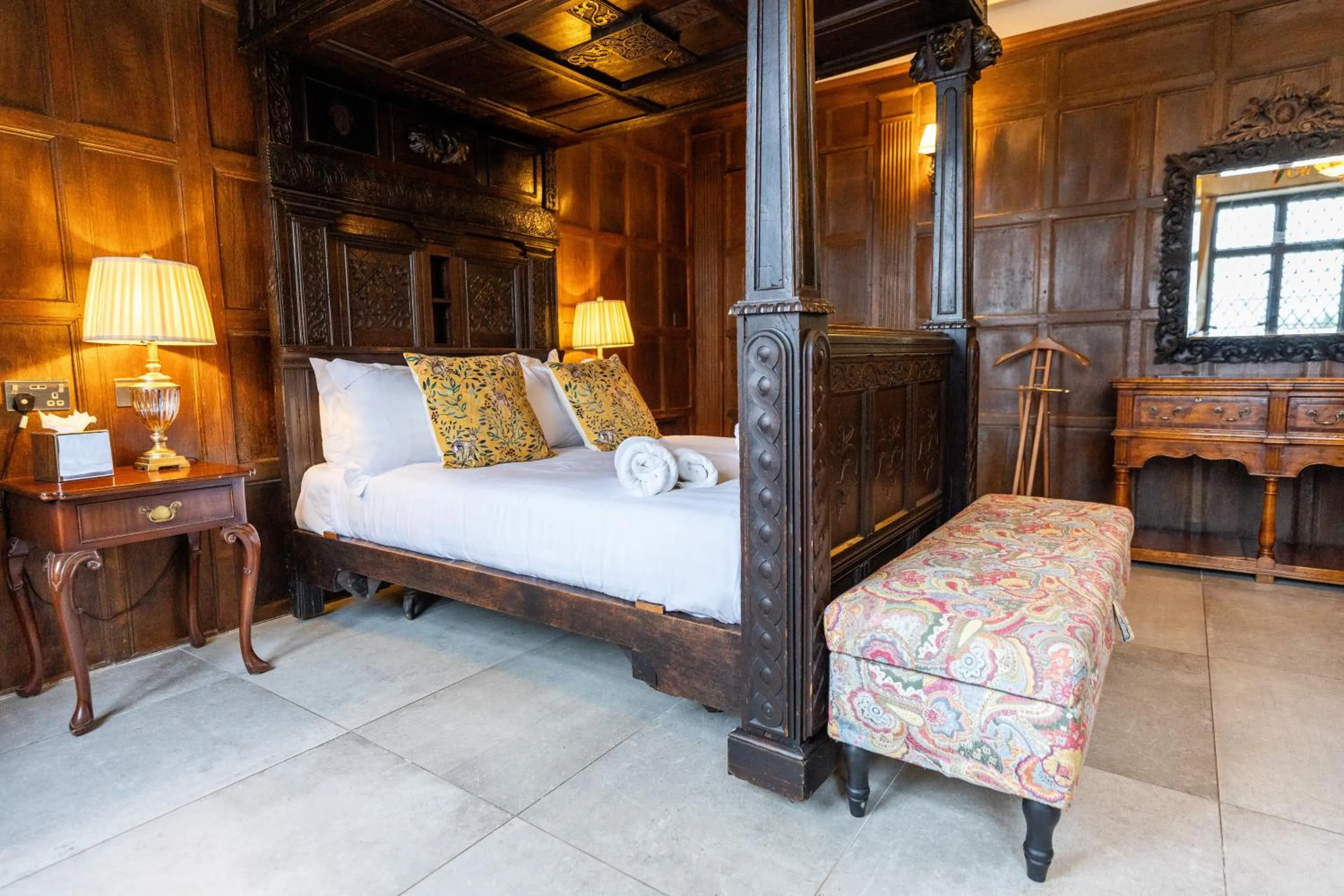 Bed in Weston Manor Hotel