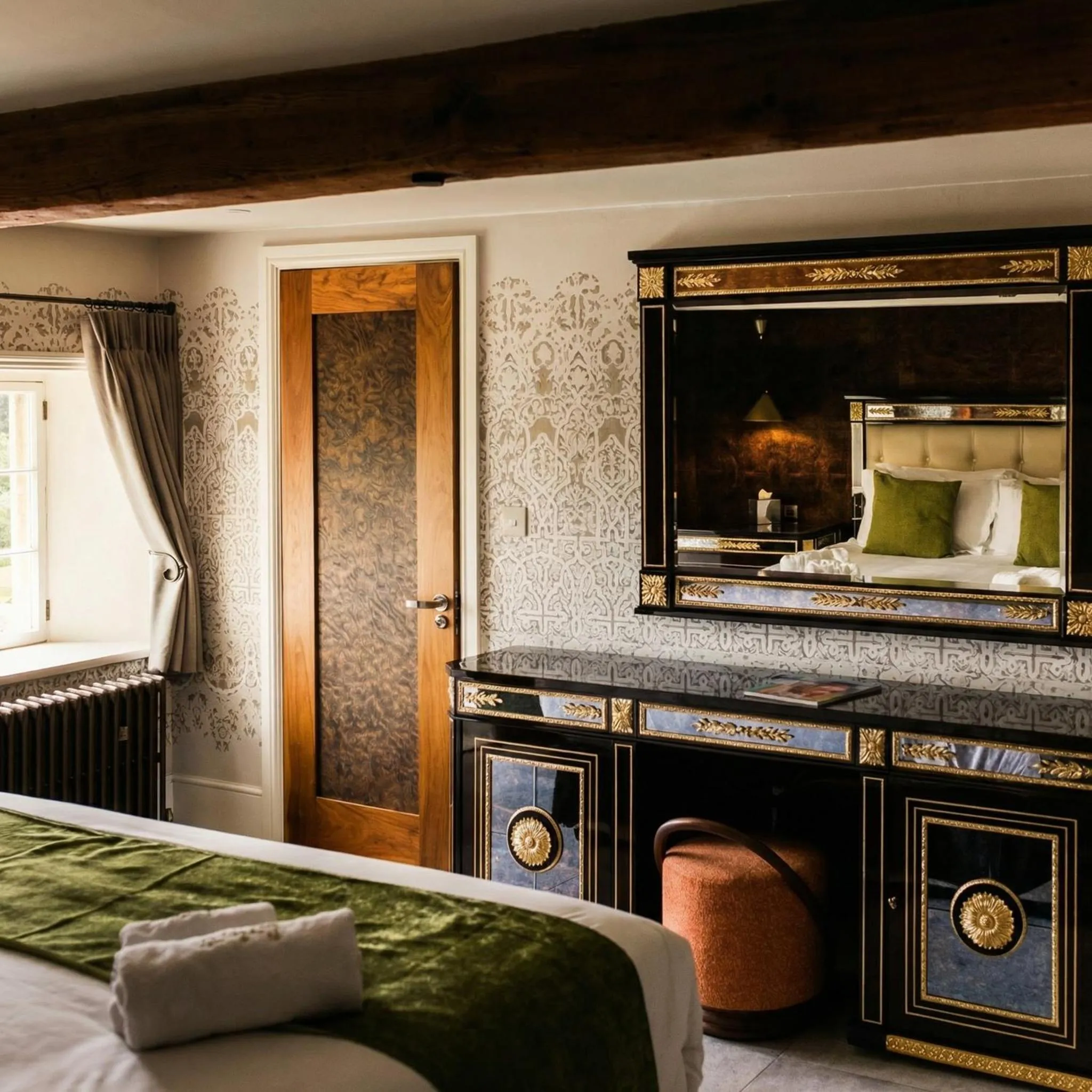 Bed in Weston Manor Hotel