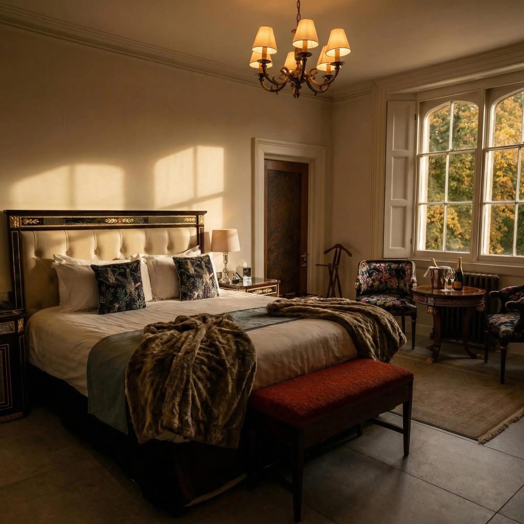 Bed in Weston Manor Hotel