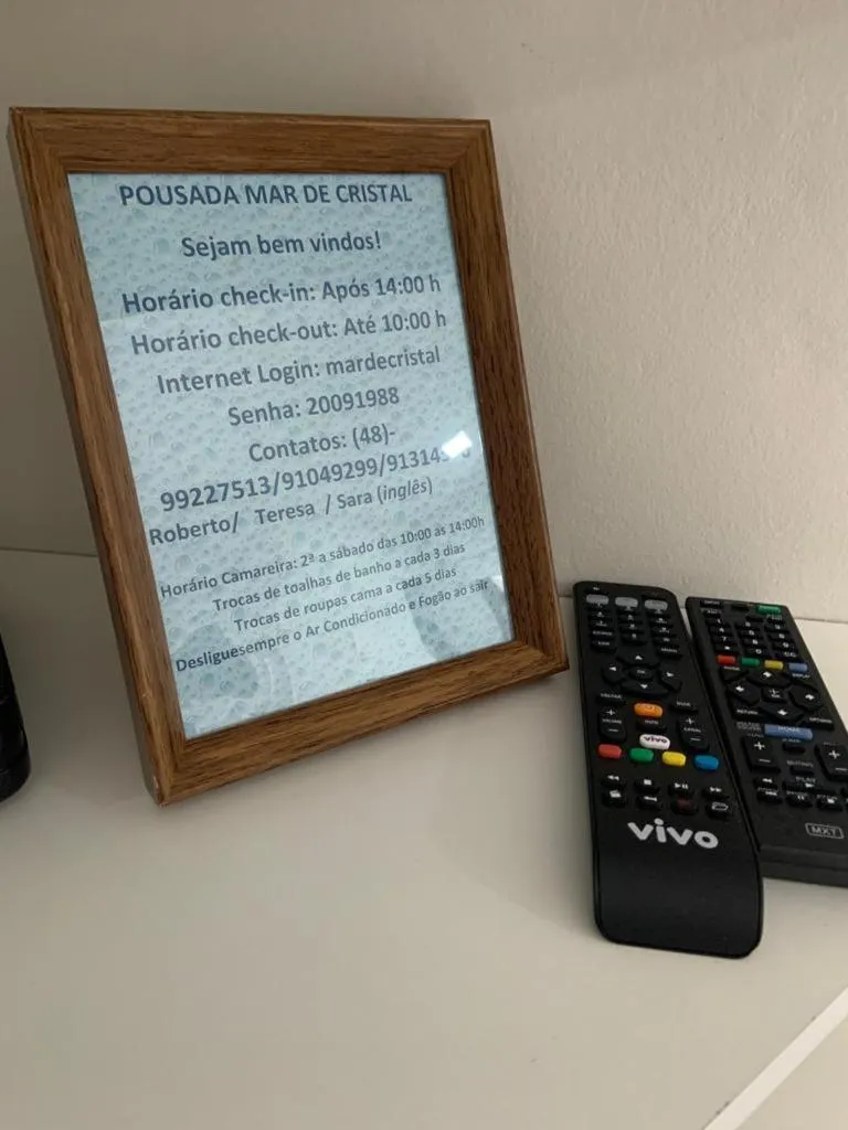 TV and multimedia in Pousada Mar de Cristal