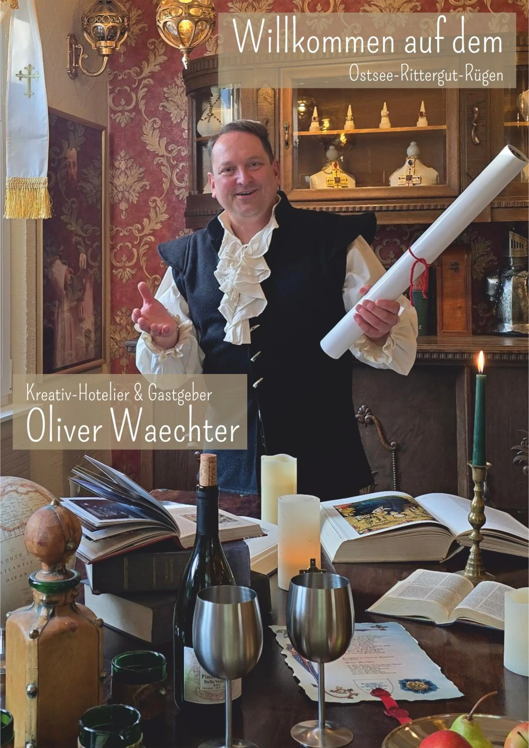 Staff in Ostsee-Rittergut-Rügen mit BinzHotel & OrdensKapelle & RomantikGut