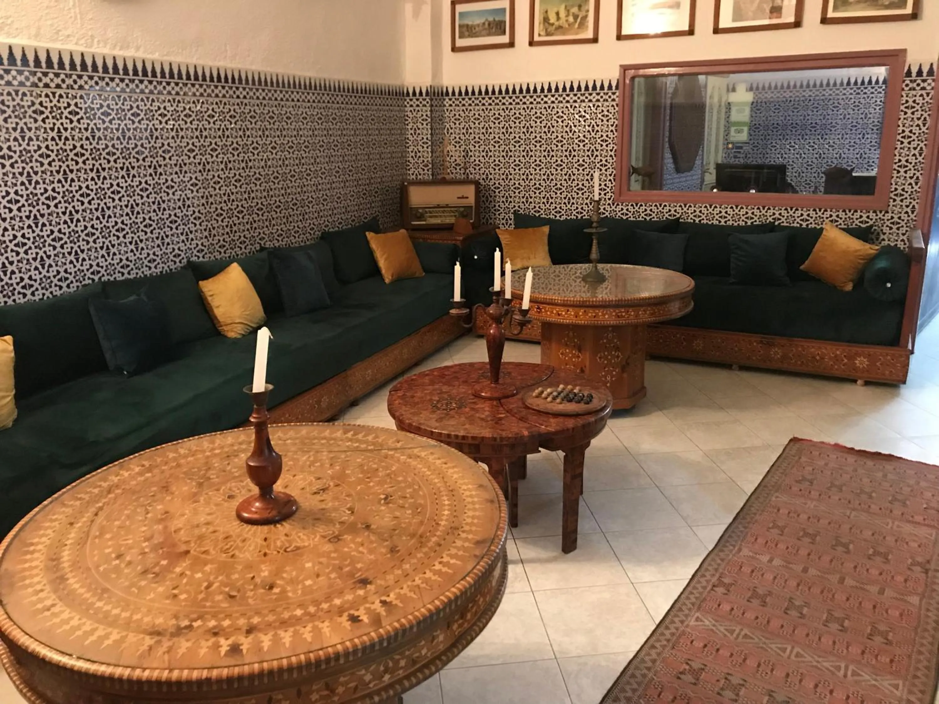 Living room in Hôtel Riad Gnaoua