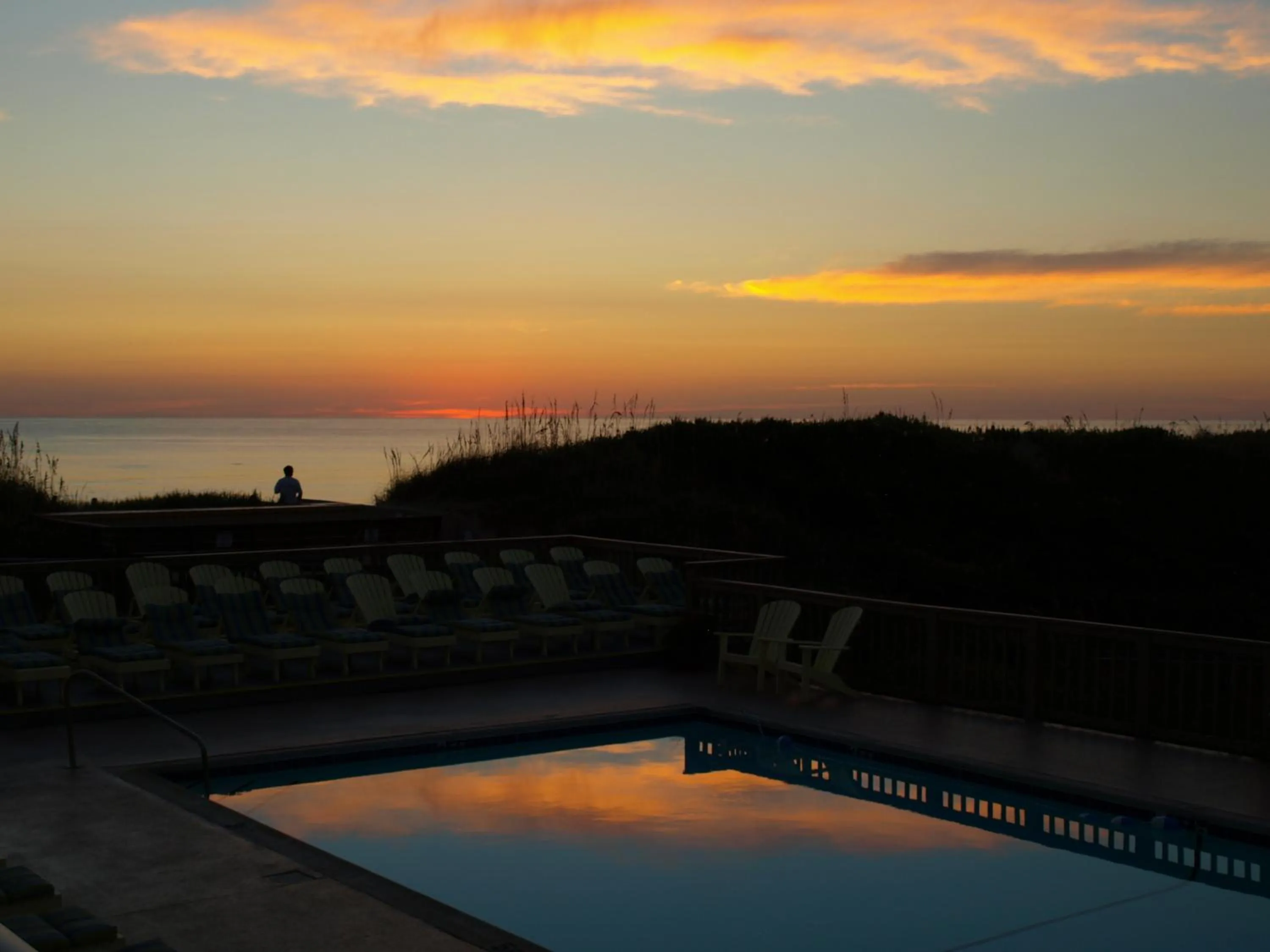 Pool view in Surf Side Hotel
