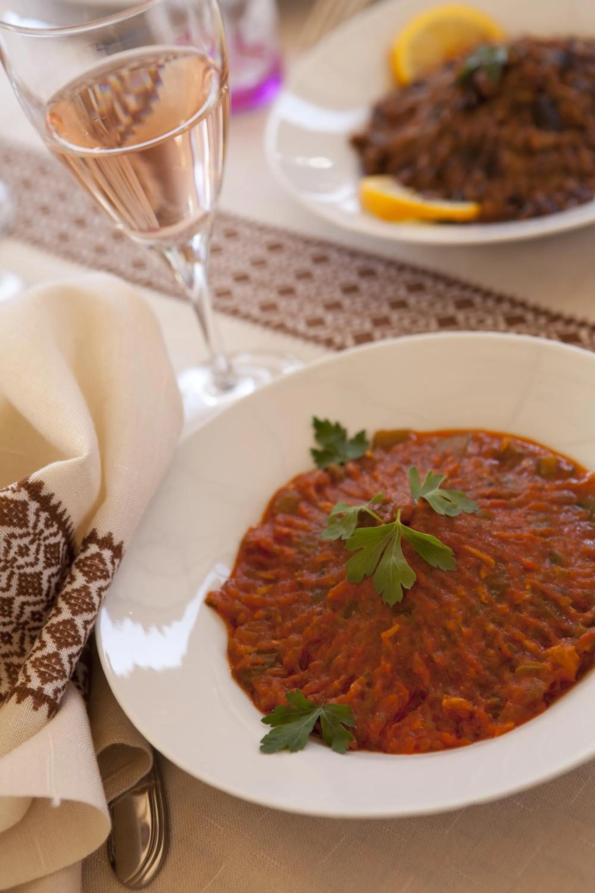 Food and drinks in Riad Le Rubis