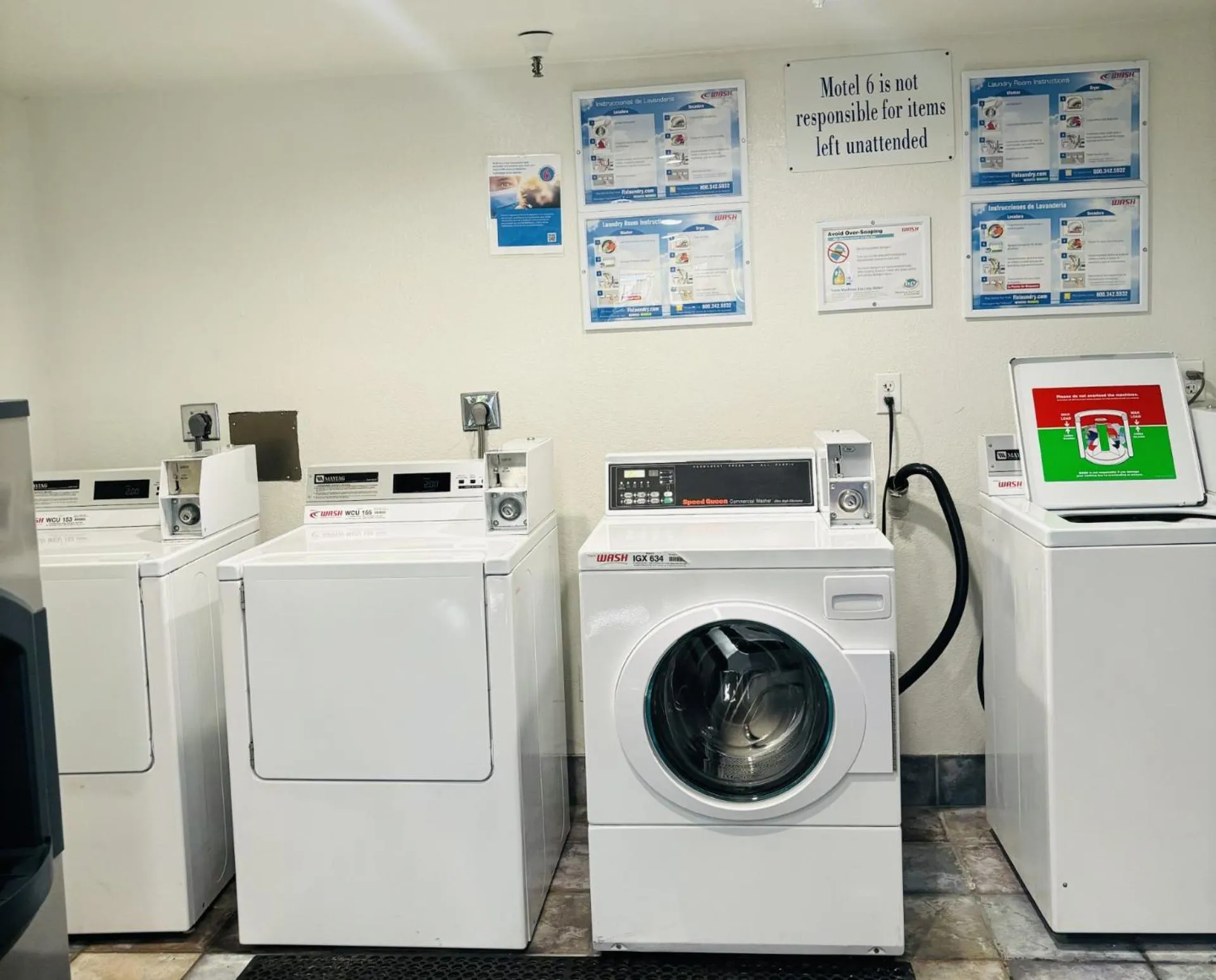 washing machine in Motel 6-Santa Ana, CA