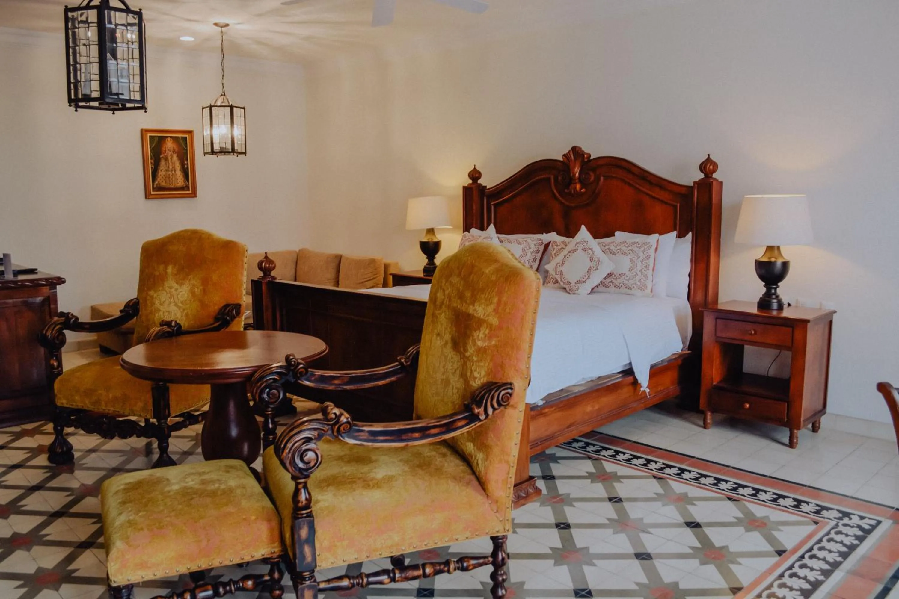 Seating area, Bed in Hotel Casa Primavera Boutique & Spa