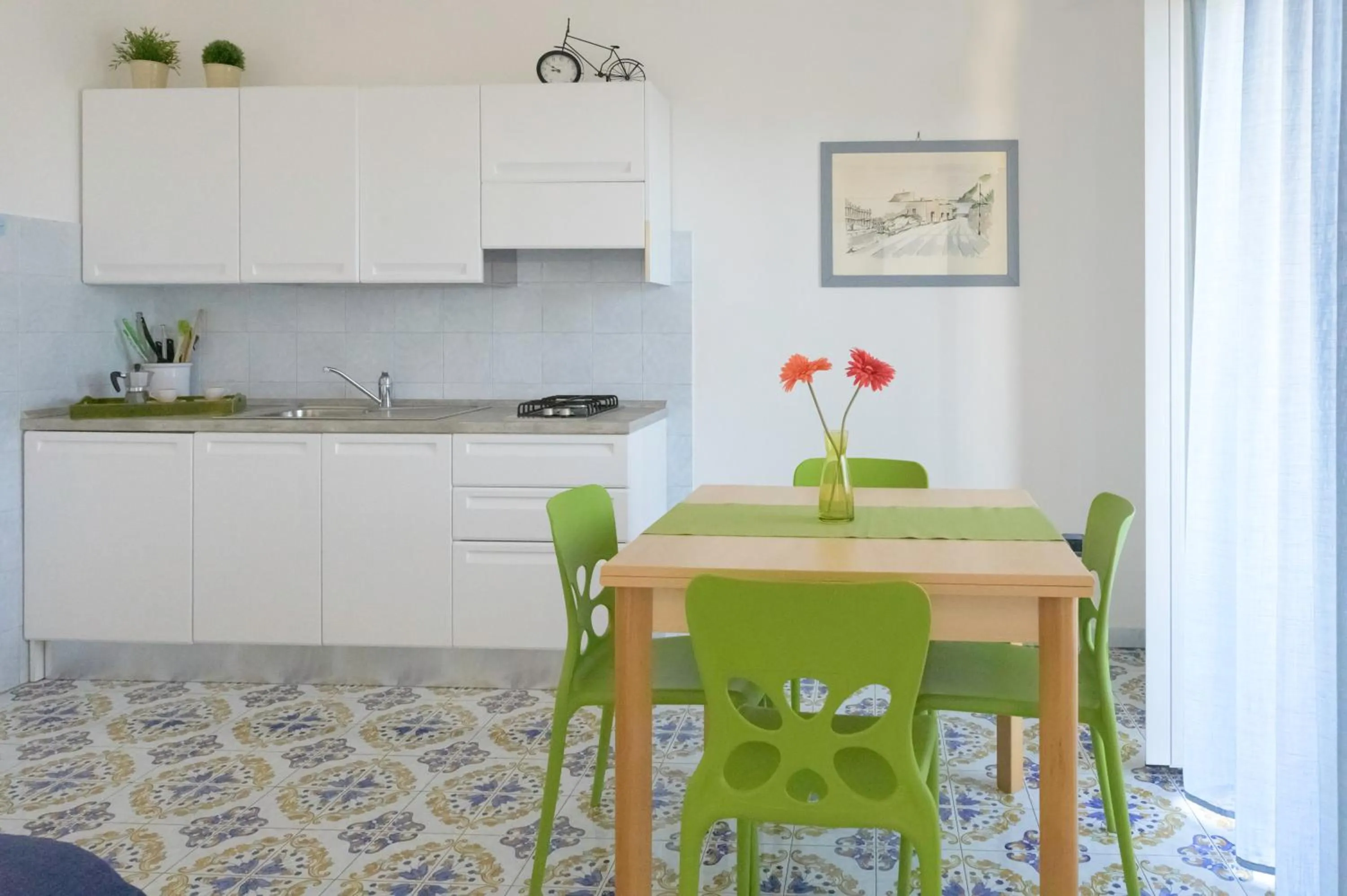 Kitchen or kitchenette in B&B Mediterraneo