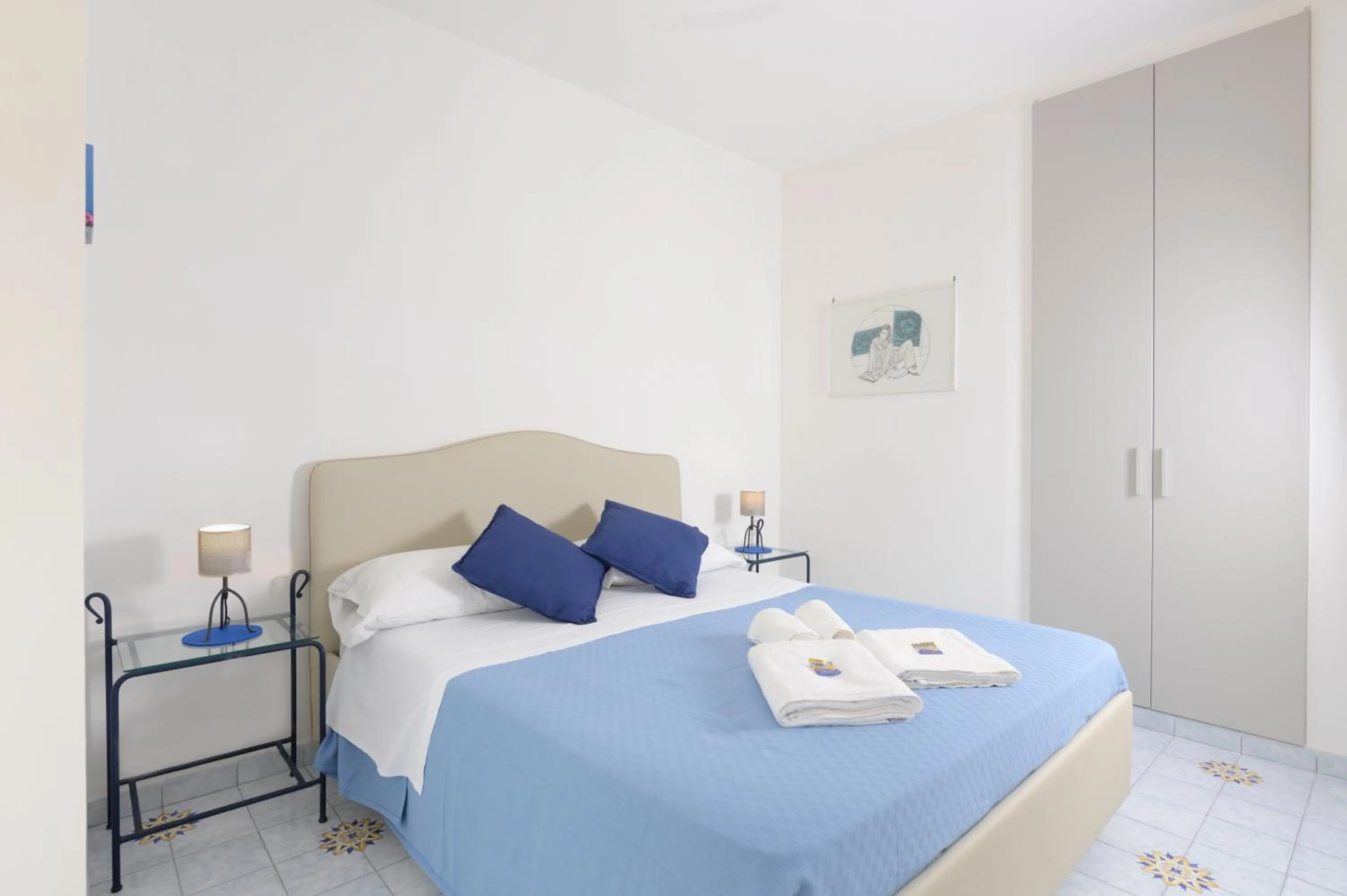 Bed in B&B Mediterraneo