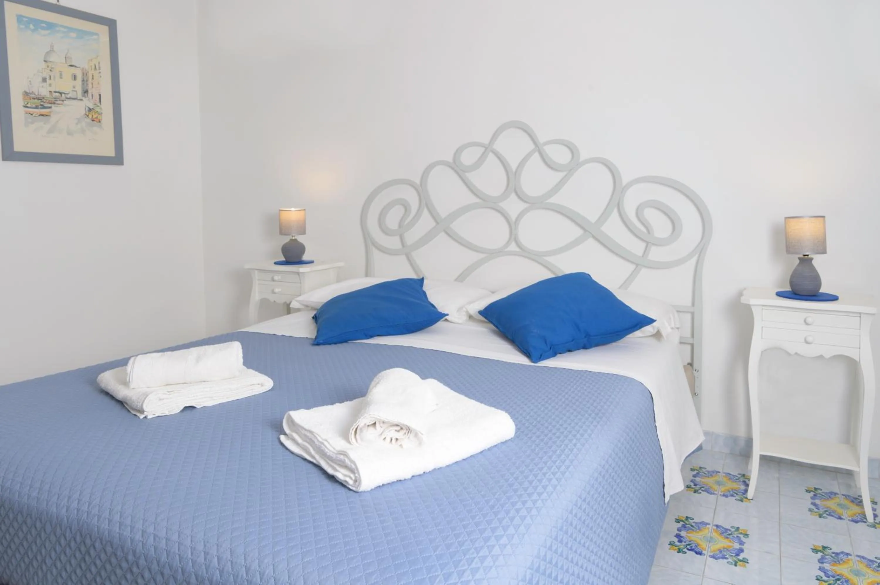 Bed in B&B Mediterraneo