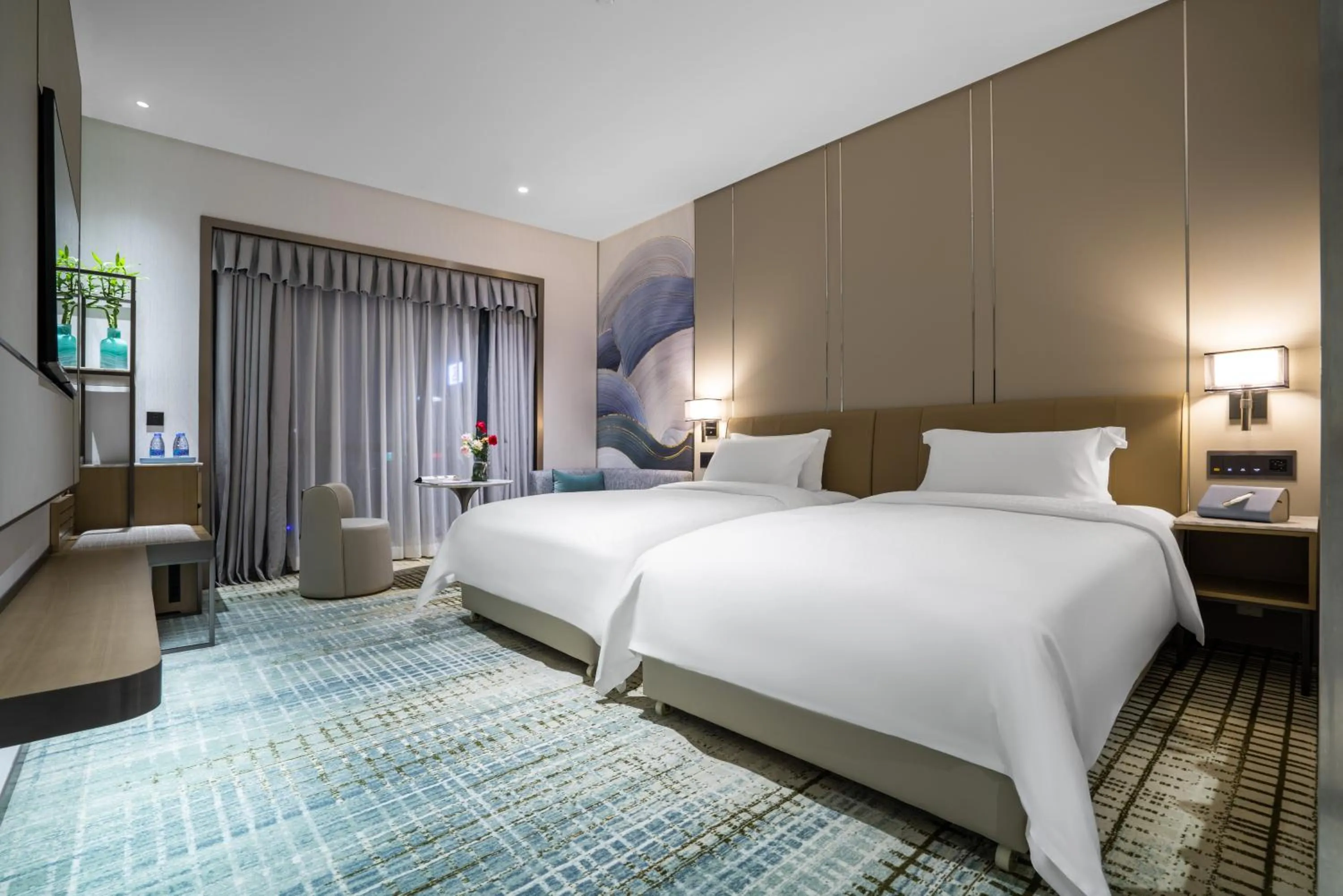 Bed in Victoria Hotel Guangzhou Zhujiang New Town