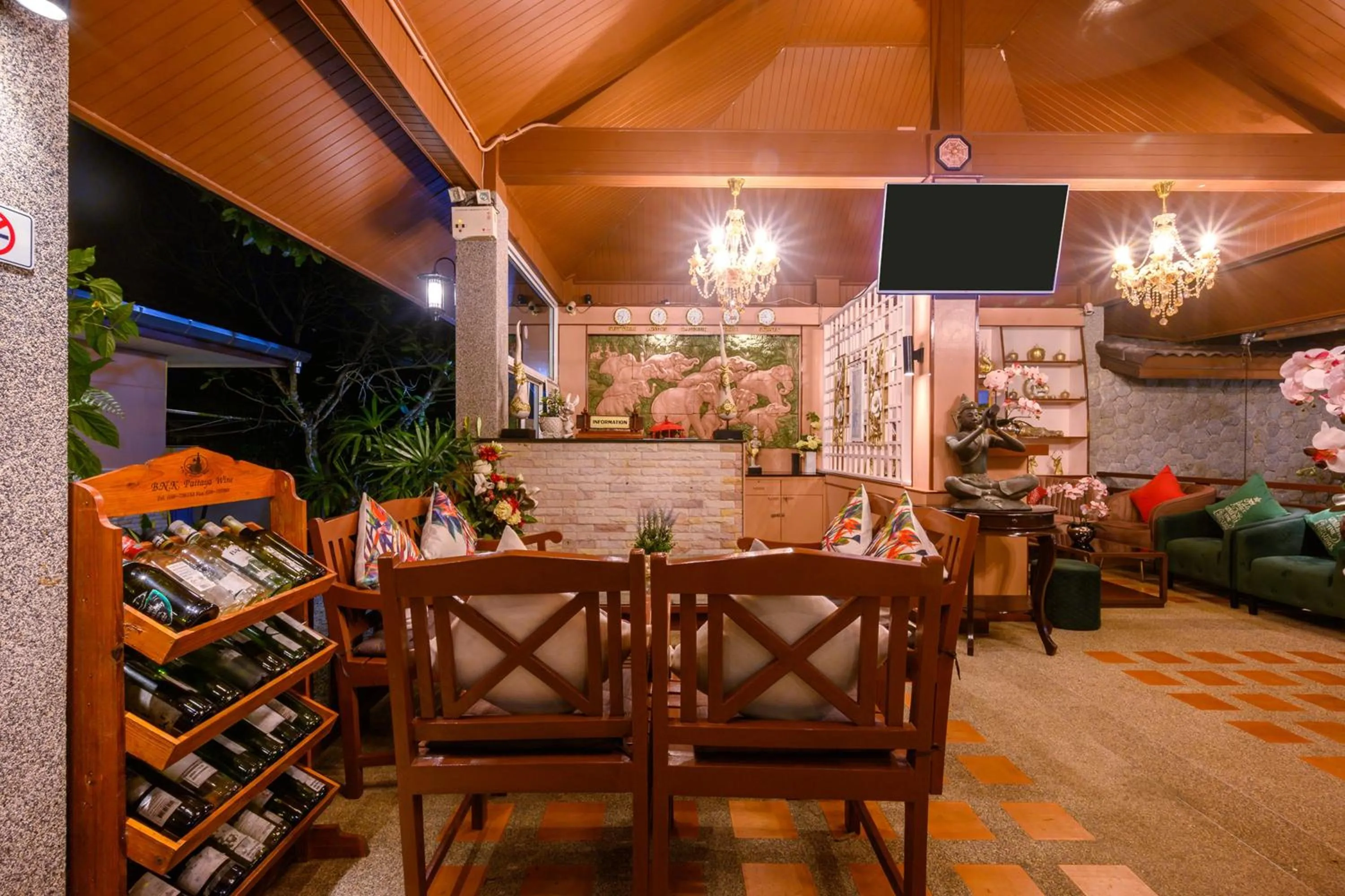 Seating area in Thai Modern Resort & Spa "Newly Renovated"