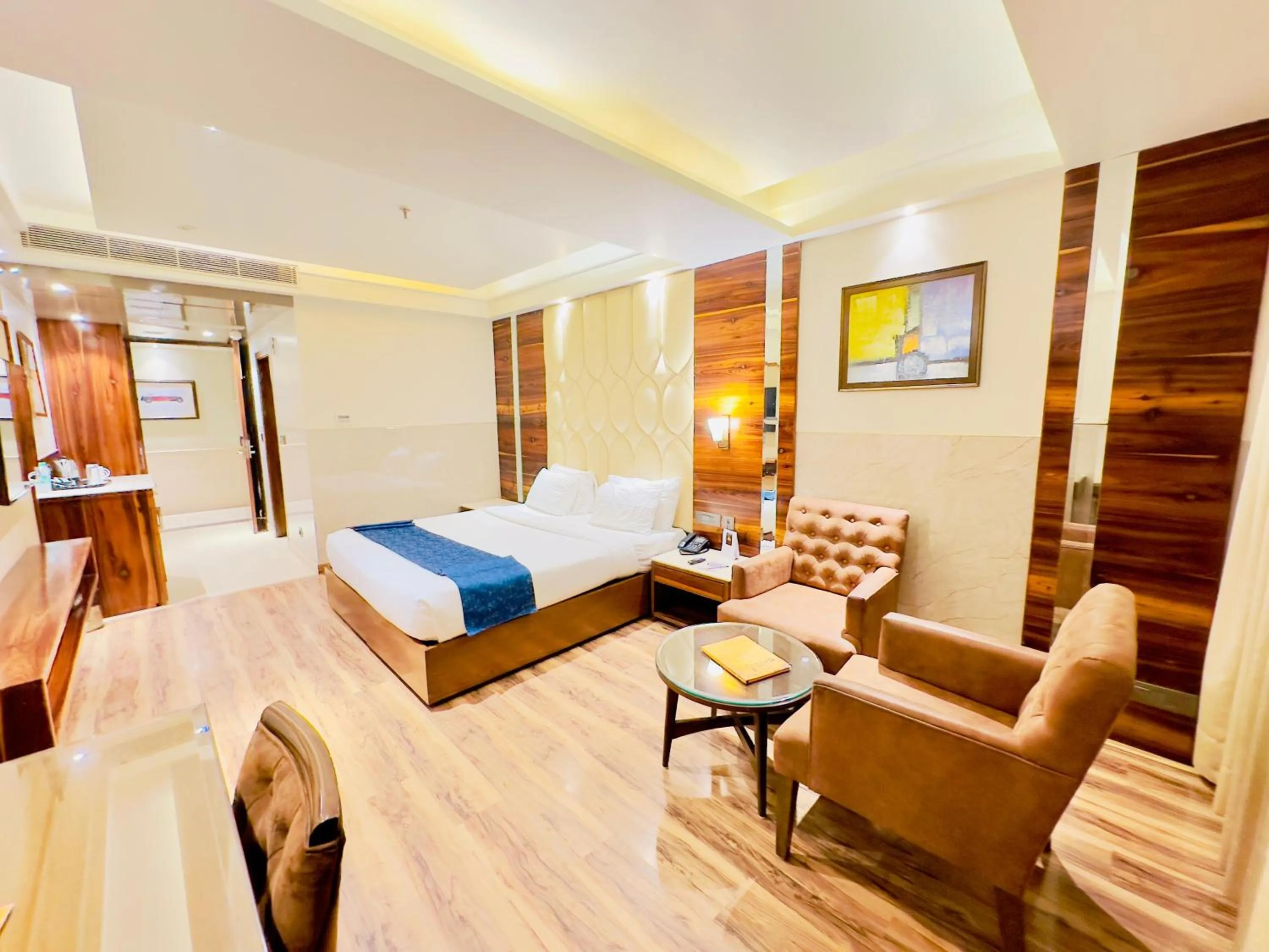 View (from property/room), Bed in Hotel Vintage Chandigarh Zirakpur