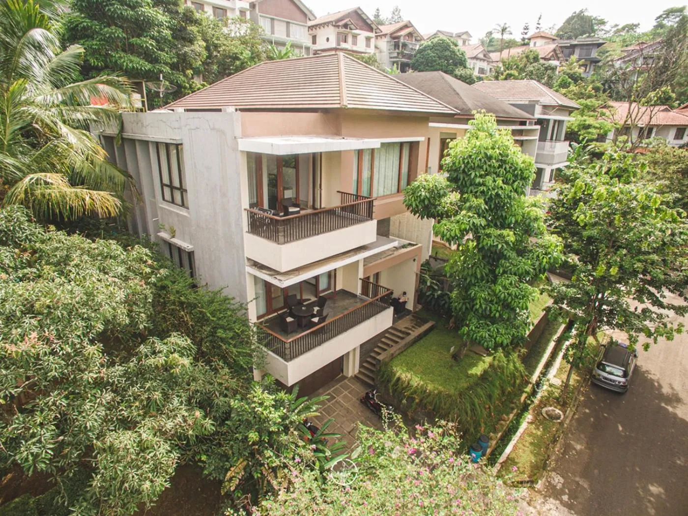 Bird's eye view in Jasmine cozy villa 3 bedrooms with a private heated swimming pool and a billiard table