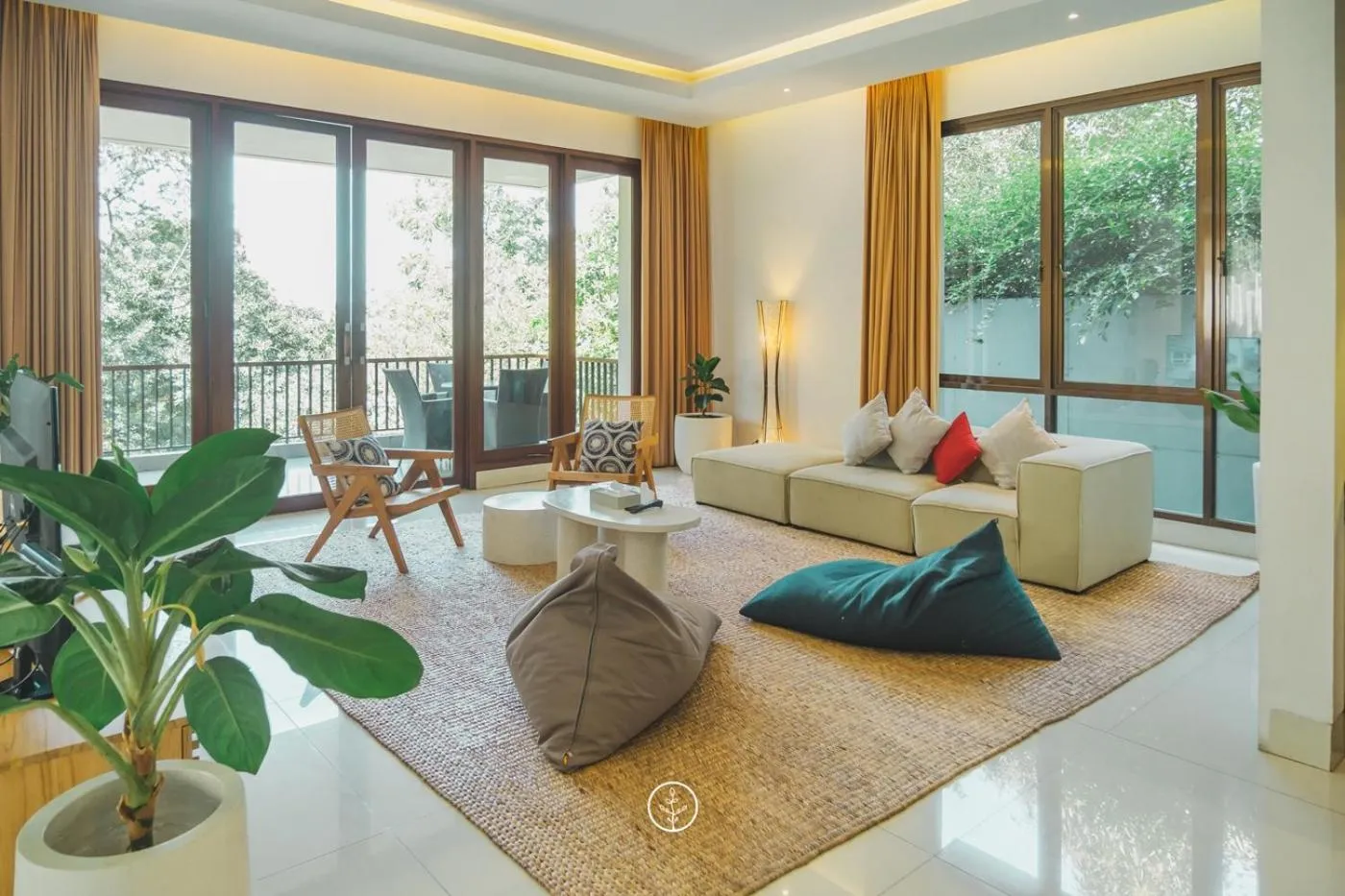 Living room in Jasmine cozy villa 3 bedrooms with a private heated swimming pool and a billiard table