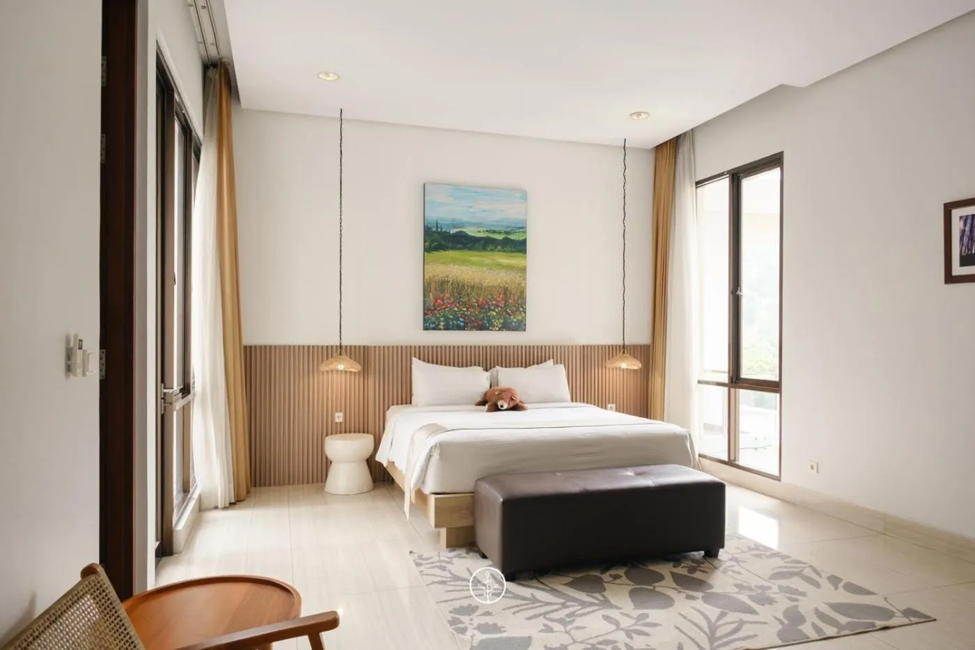 Bedroom, Bed in Jasmine cozy villa 3 bedrooms with a private heated swimming pool and a billiard table