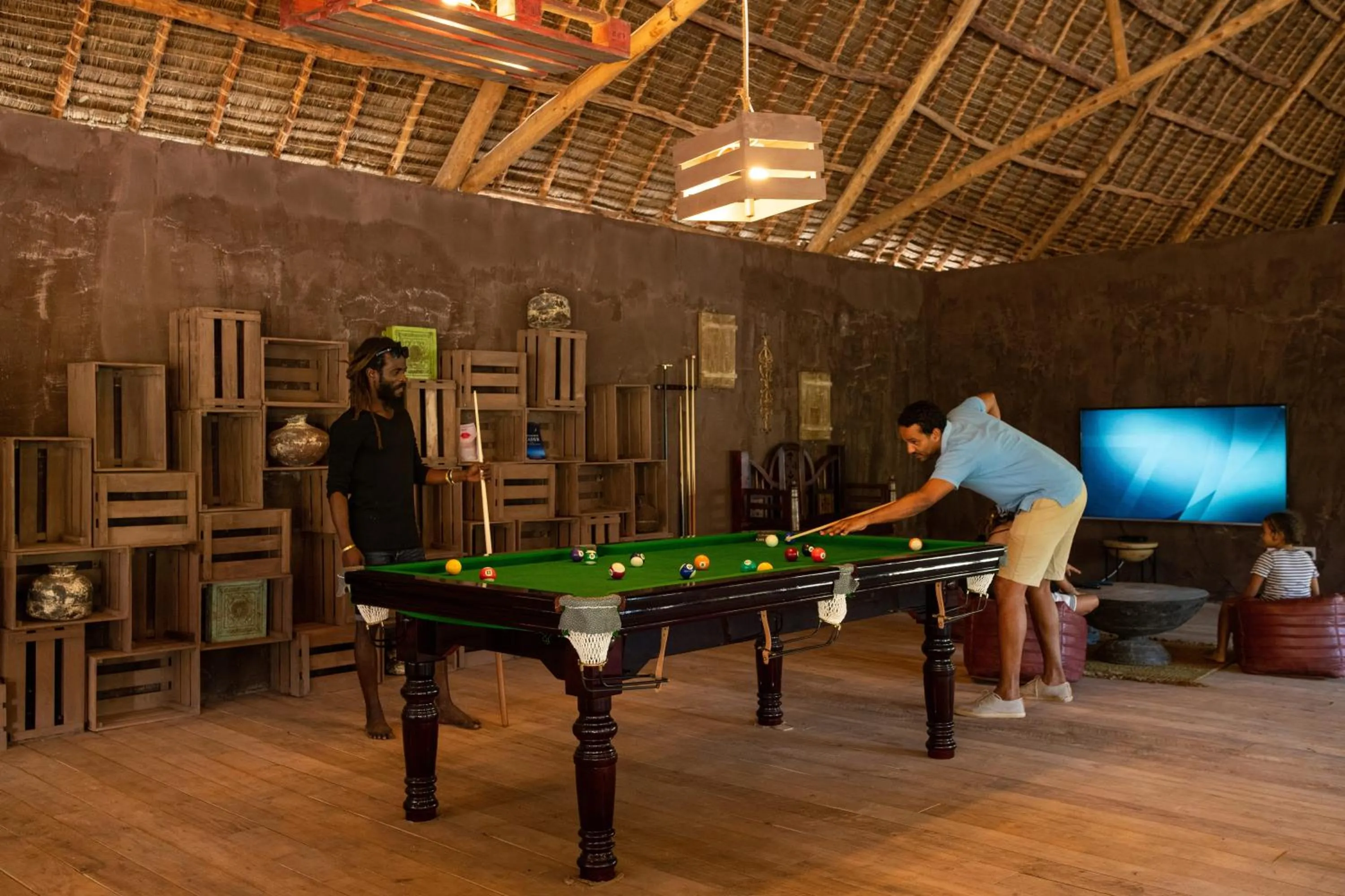 Communal lounge/ TV room in Fun Beach Hotel