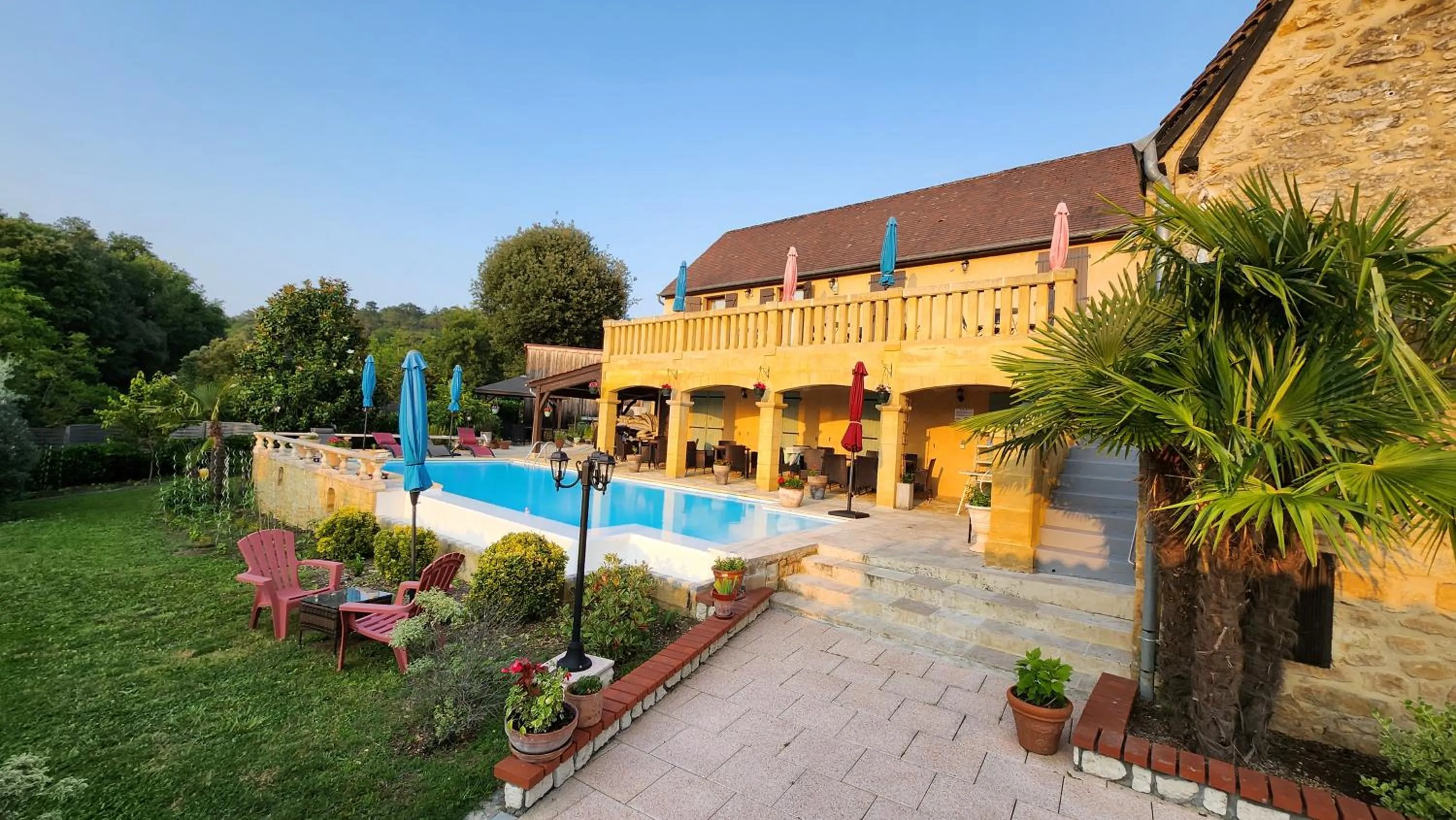 Garden view in Domaine Lacoste