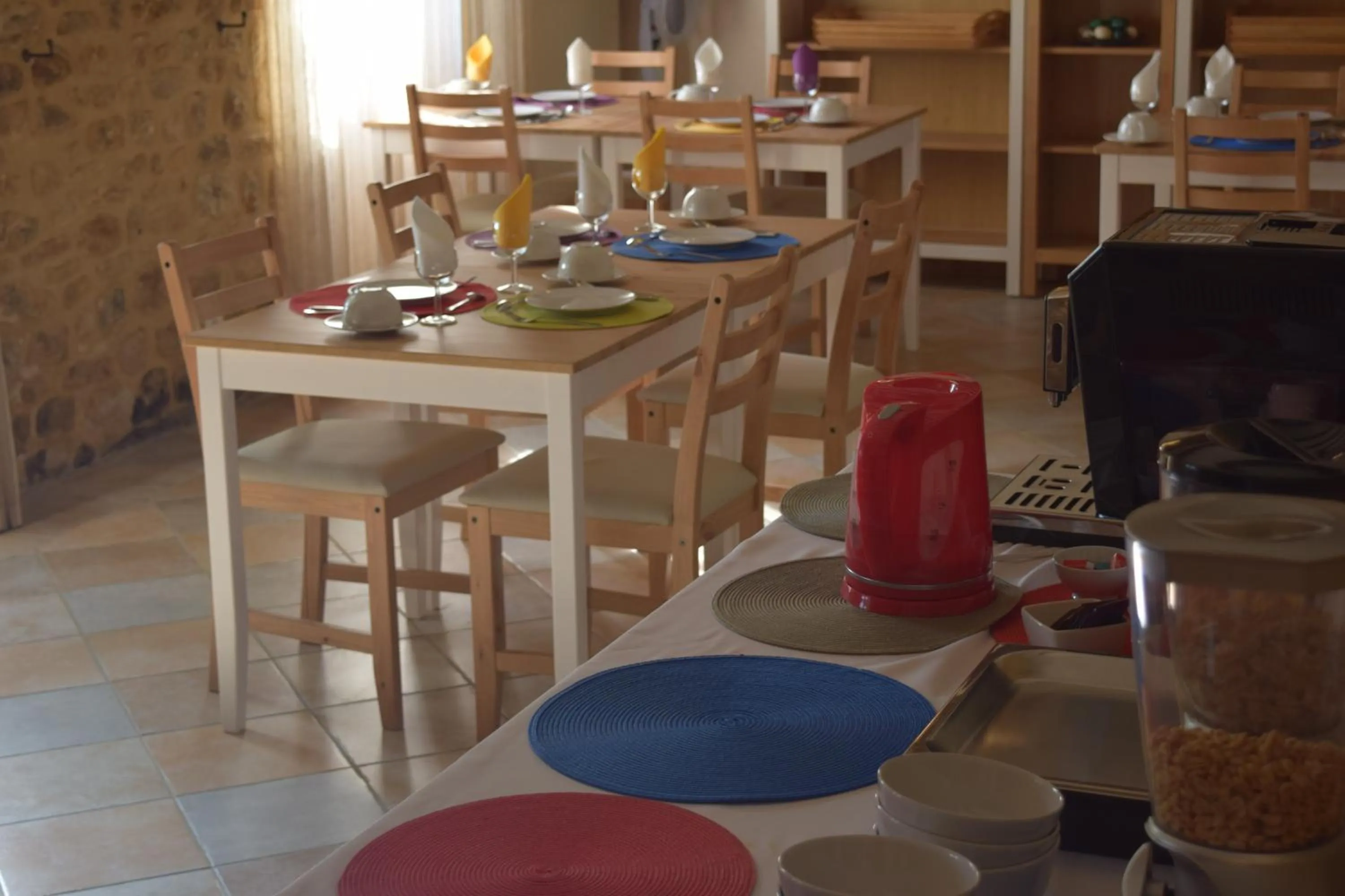 Buffet breakfast in Domaine Lacoste