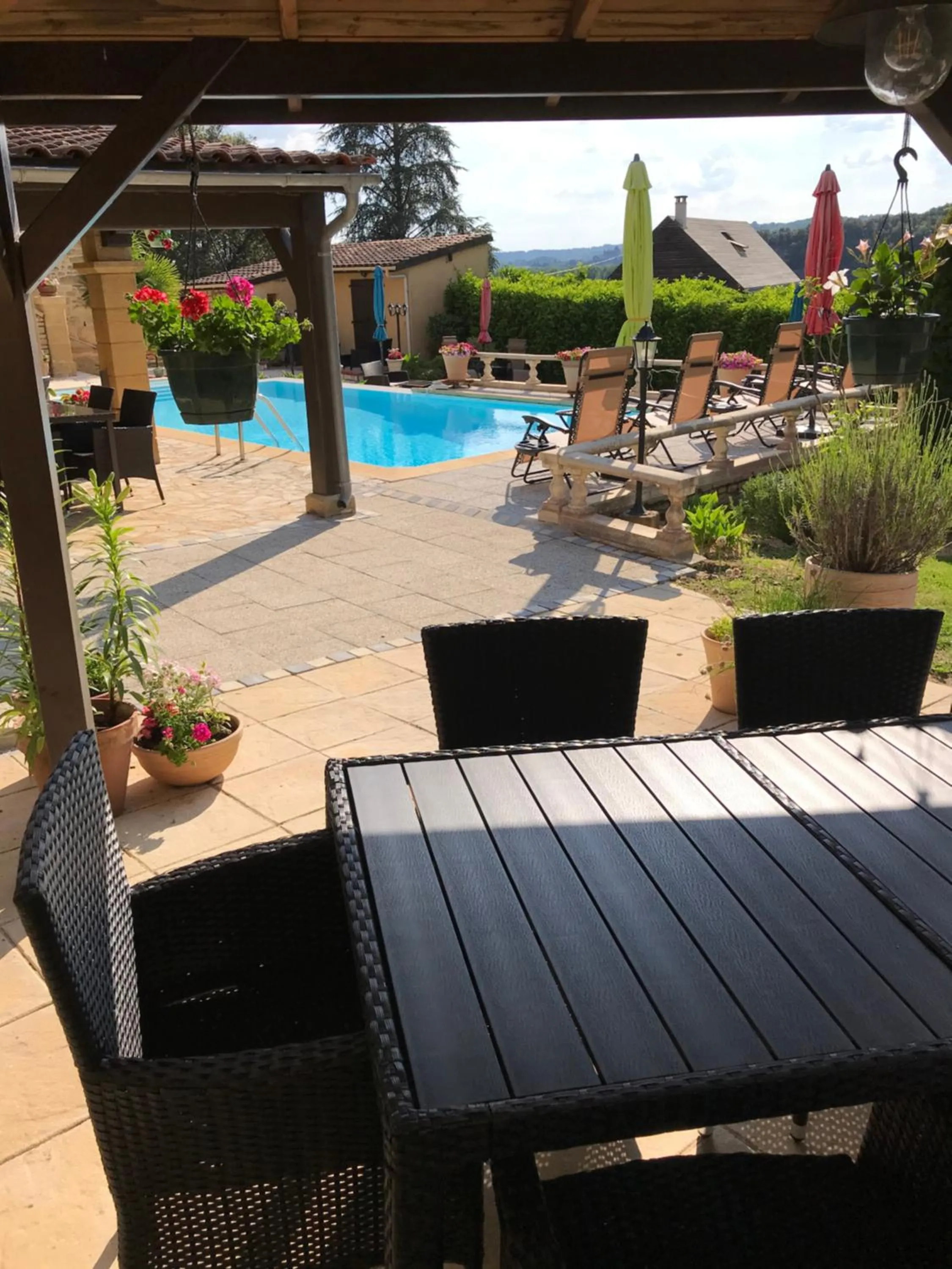 Garden view in Domaine Lacoste