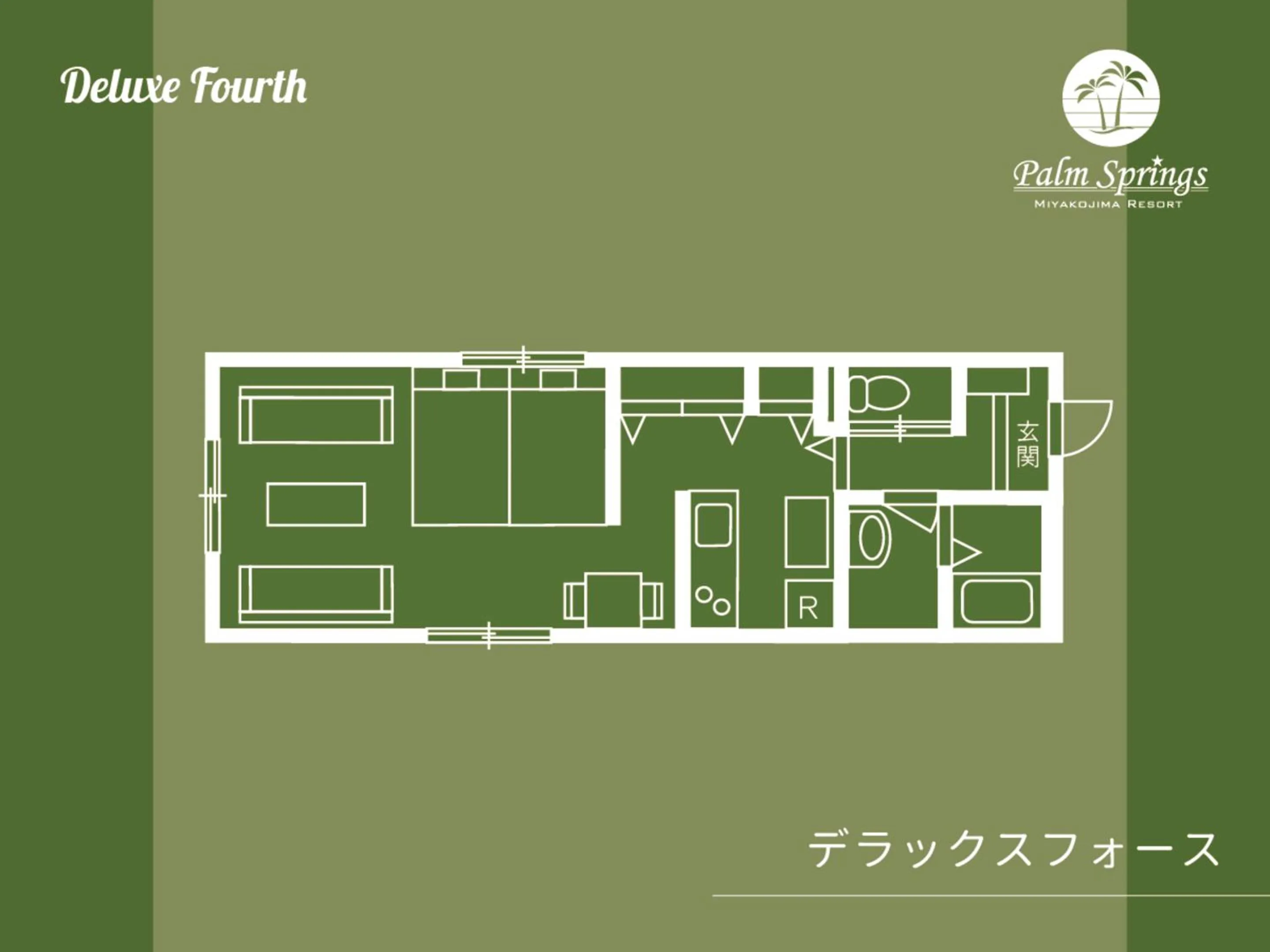 Floor plan in Palm Springs Miyakojima Resort