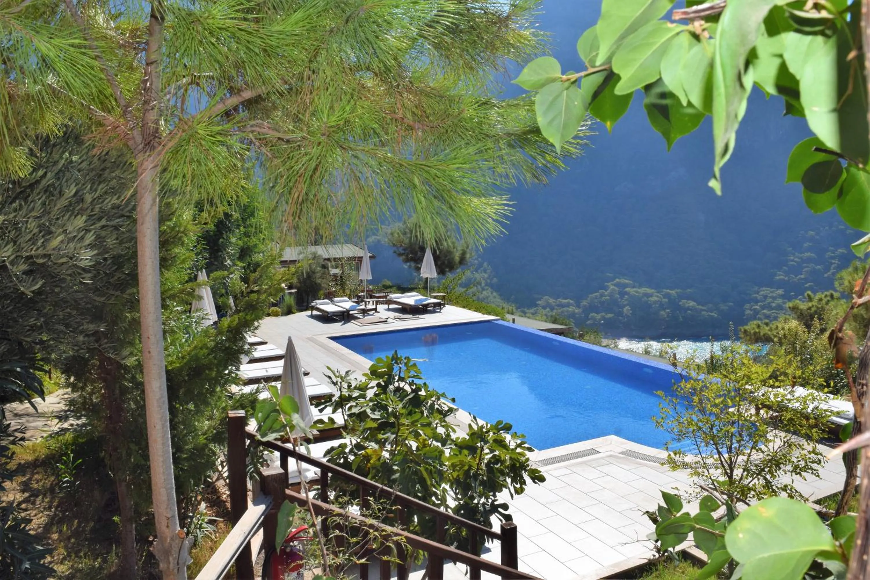 Pool view in Kabak Avalon Bungalows
