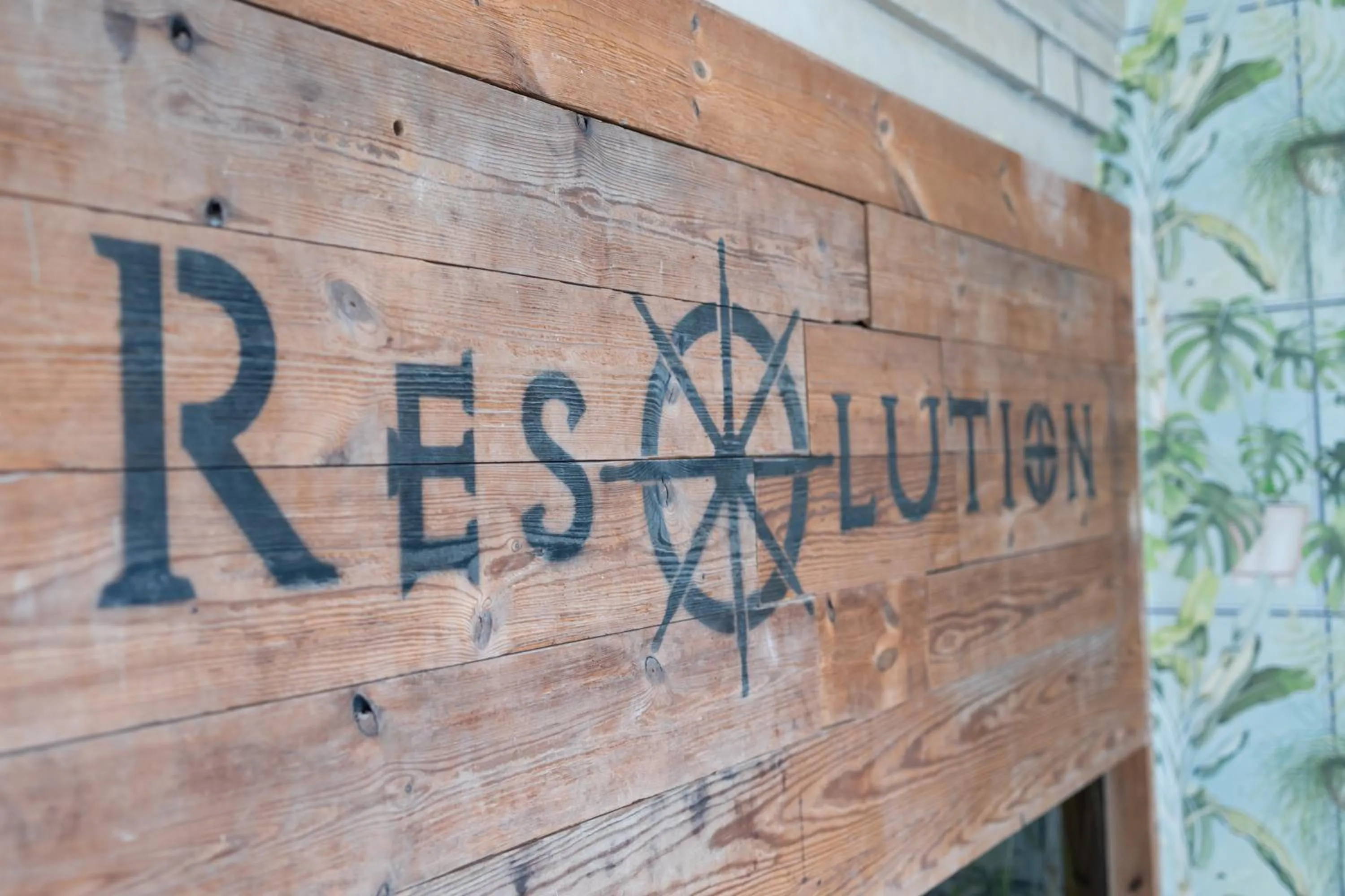 Decorative detail in The Resolution Hotel