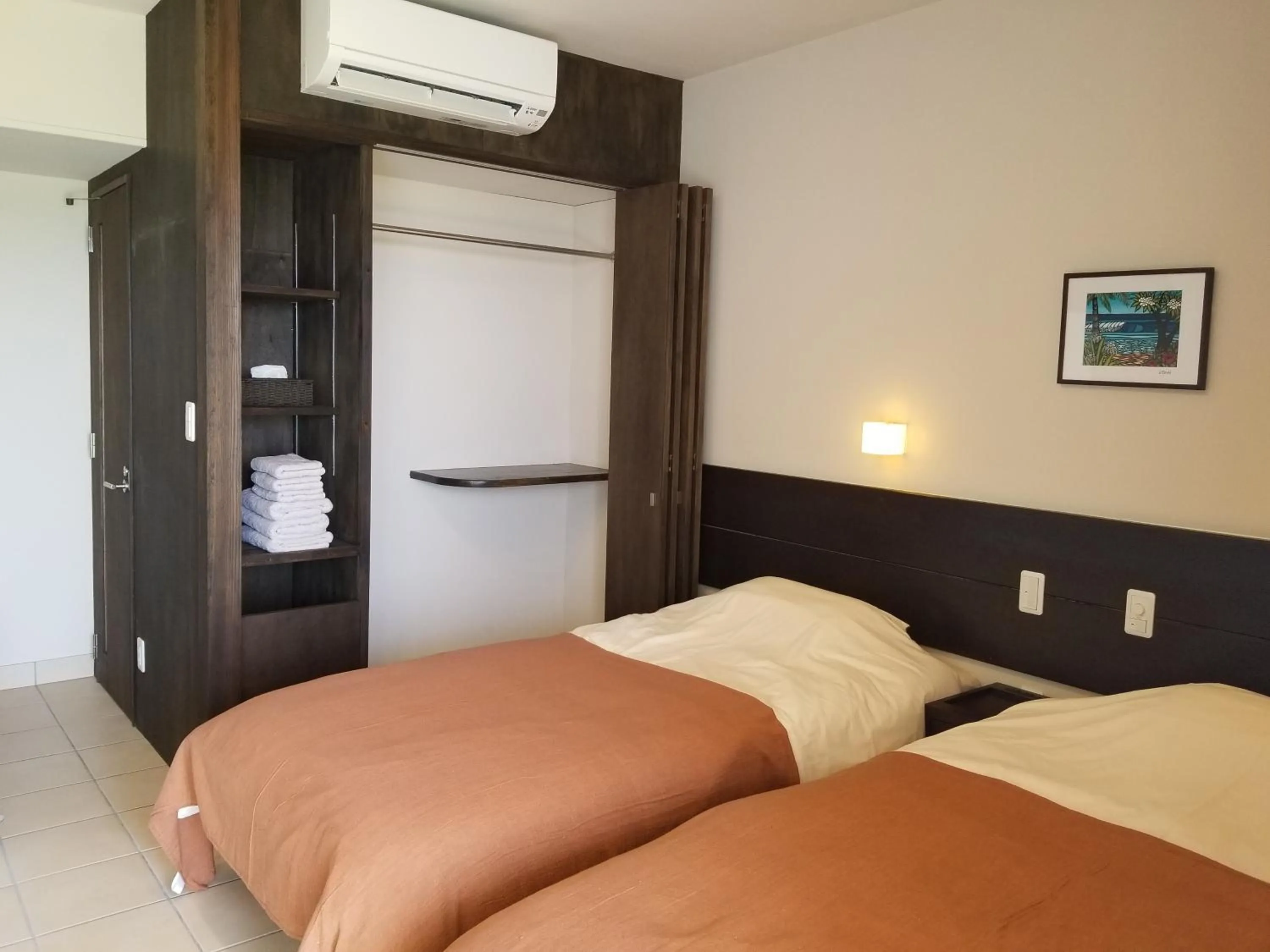 Bedroom, Bed in terrace IRIOMOTEJIMA CONDOMINIUM