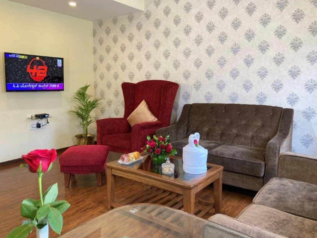 Living room in Hotel Ramanashree Richmond