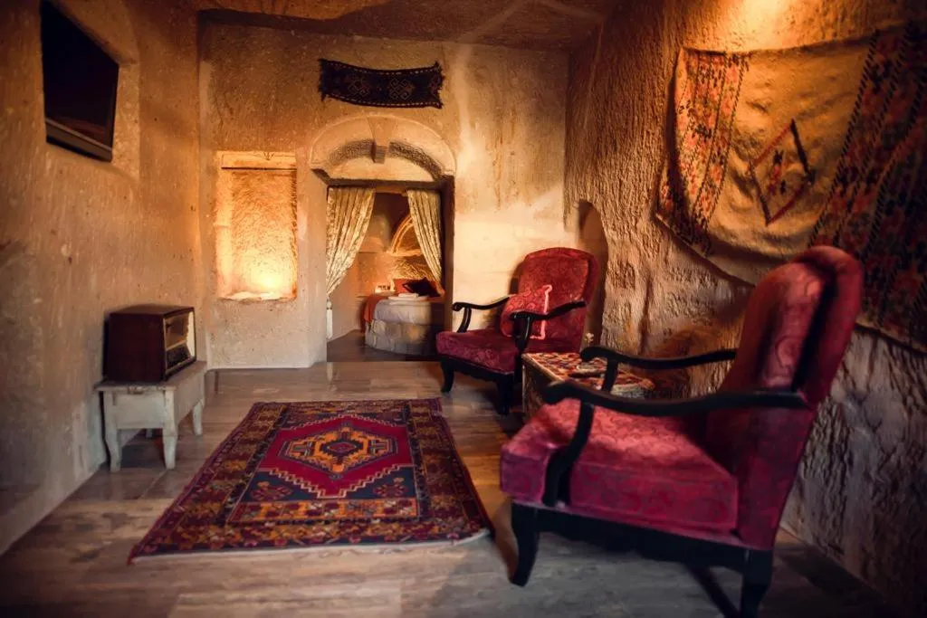Living room in Cappadocia Cave House