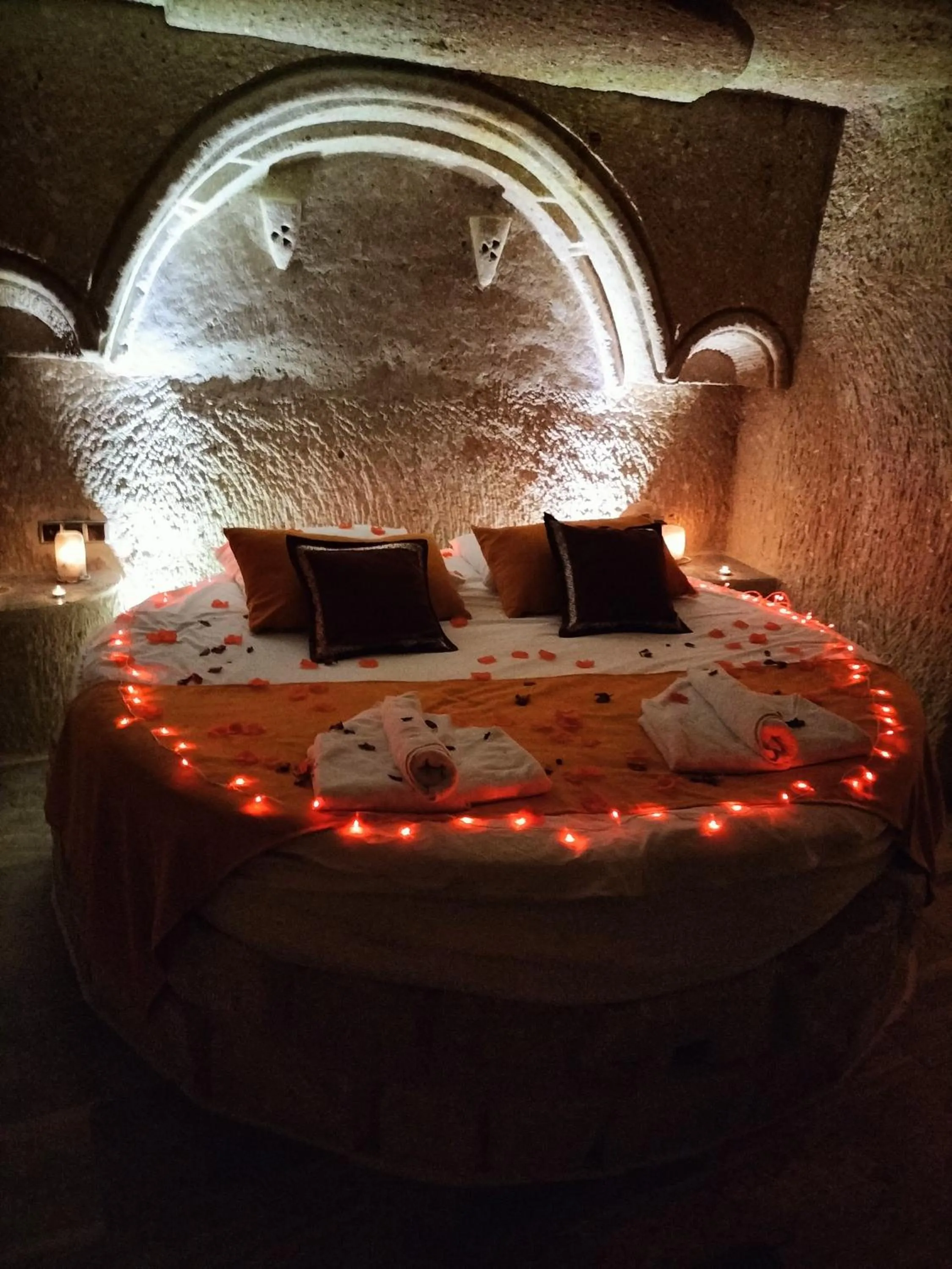 Bed in Cappadocia Cave House