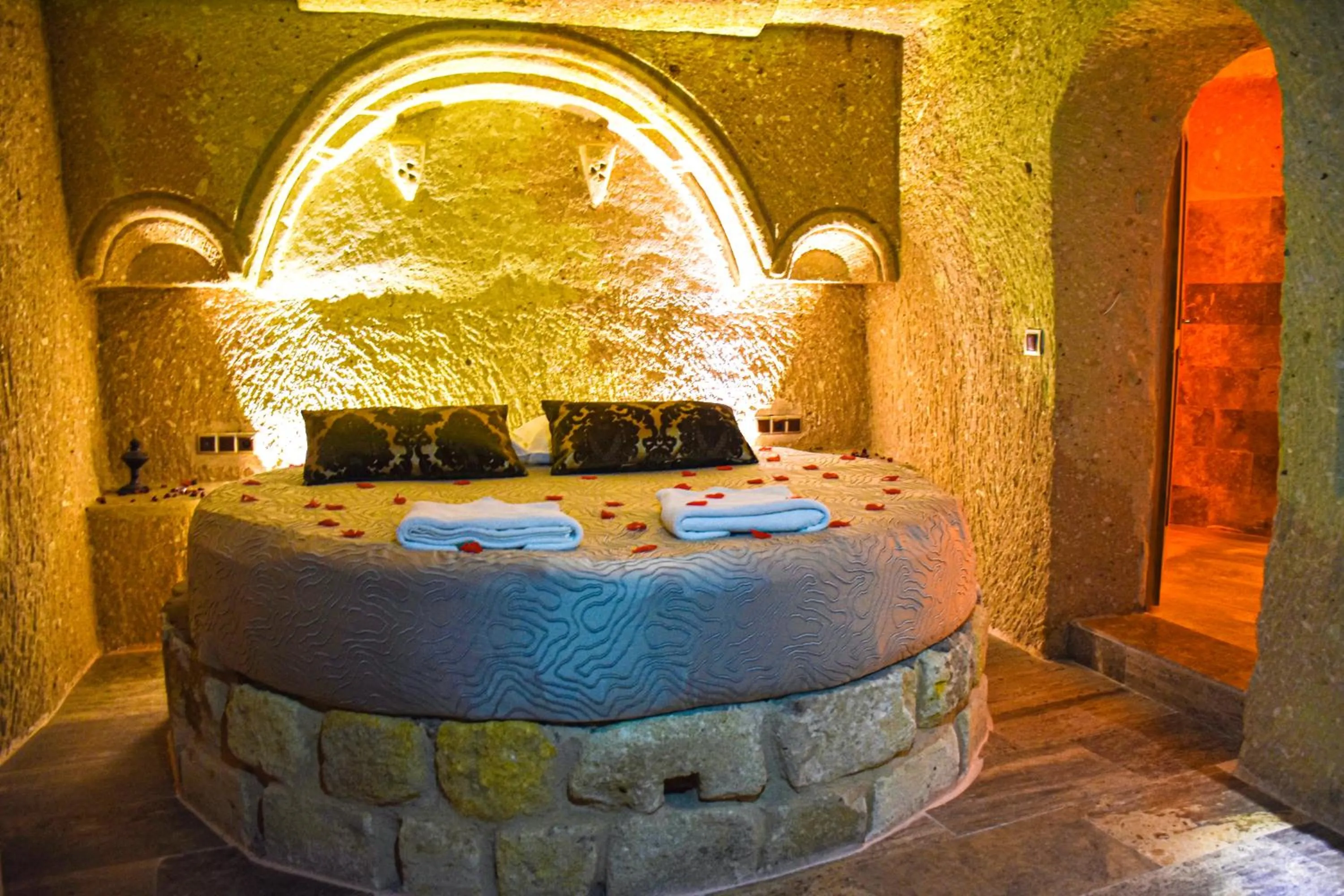 Bed in Cappadocia Cave House
