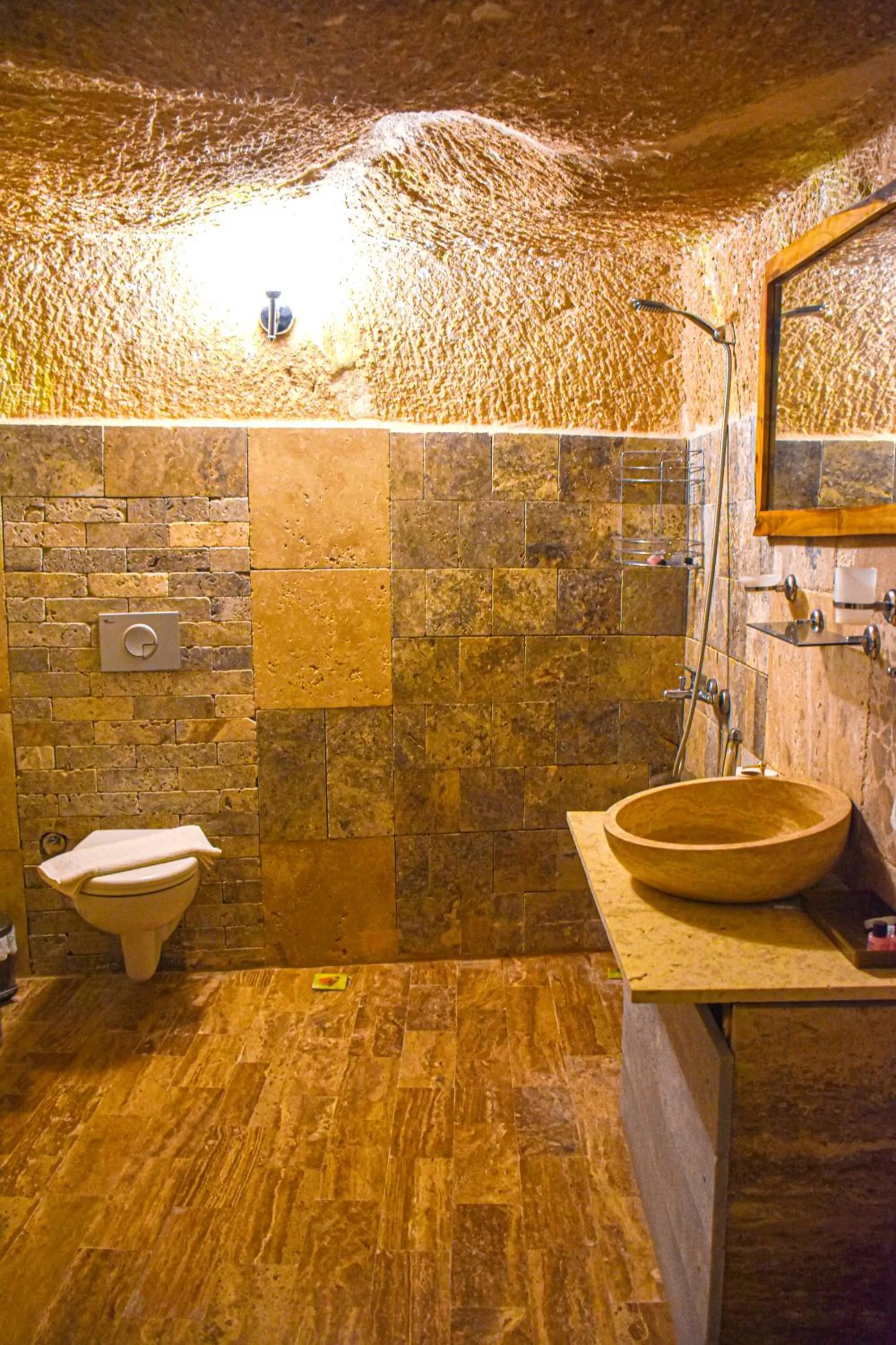 Shower in Cappadocia Cave House