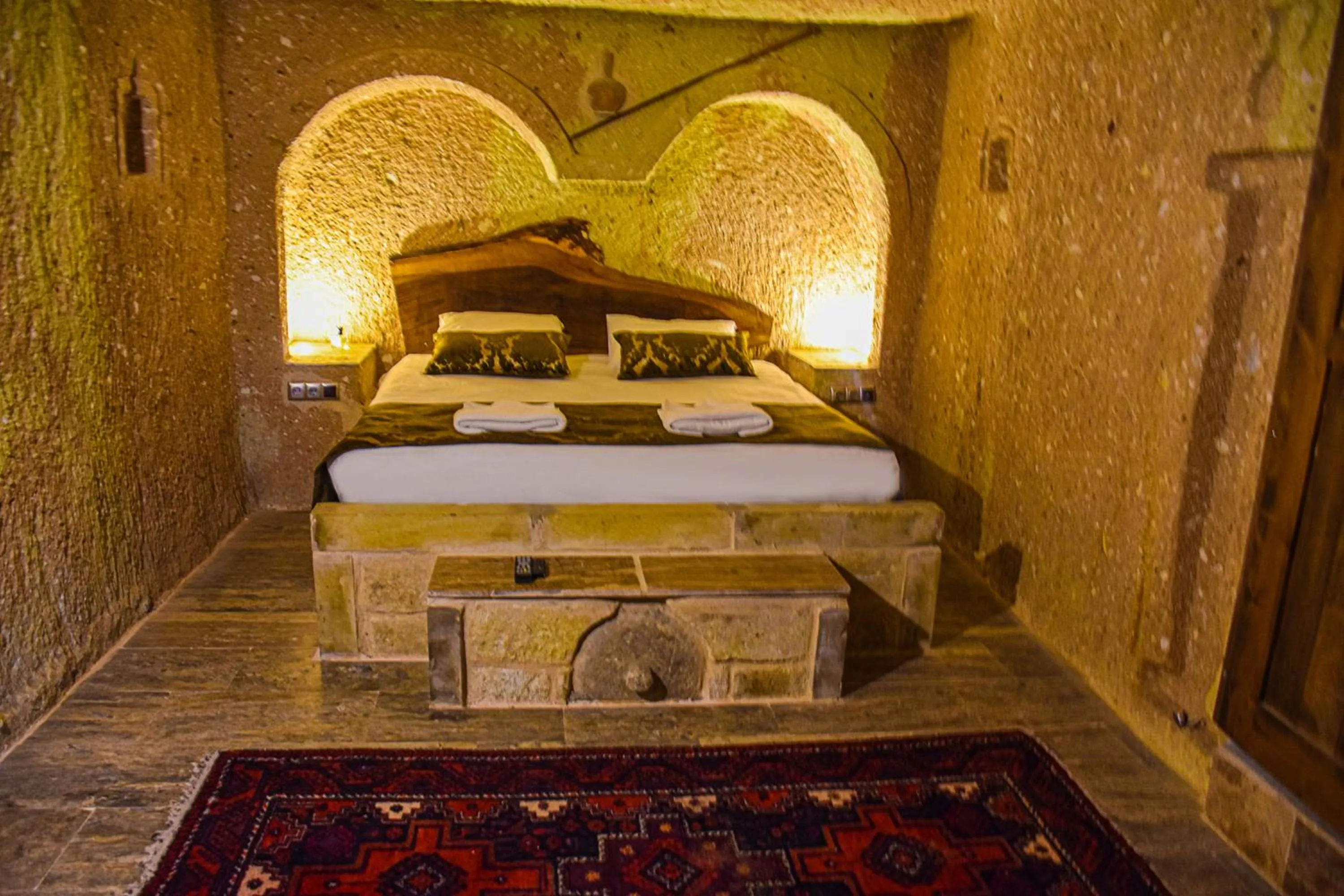 Bed in Cappadocia Cave House