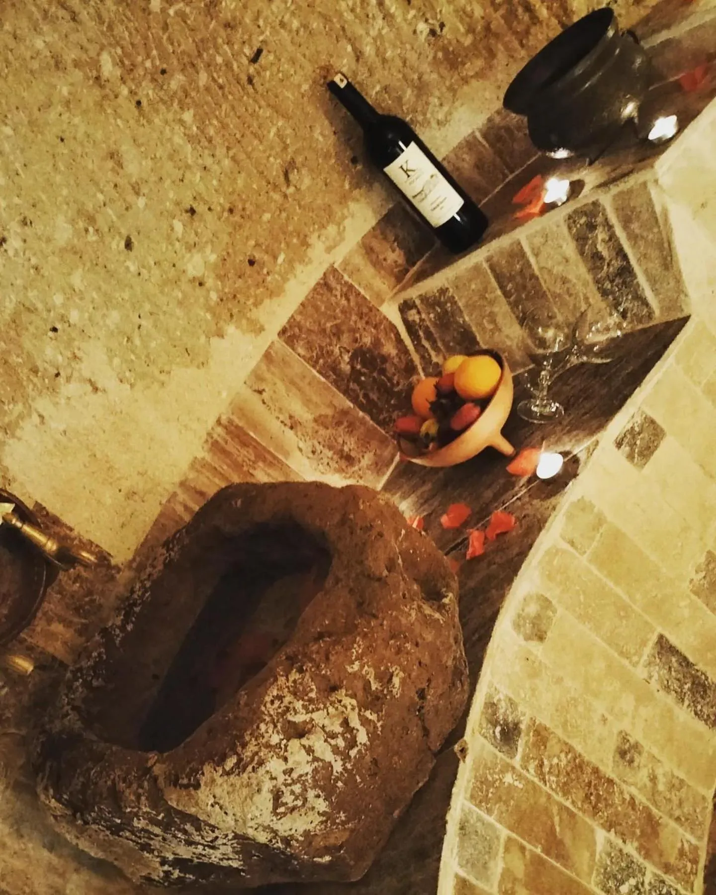 Hot Spring Bath in Cappadocia Cave House