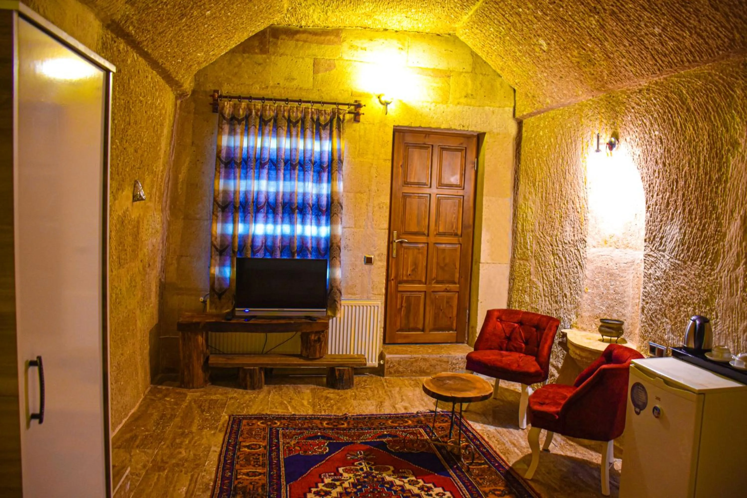 Seating area in Cappadocia Cave House