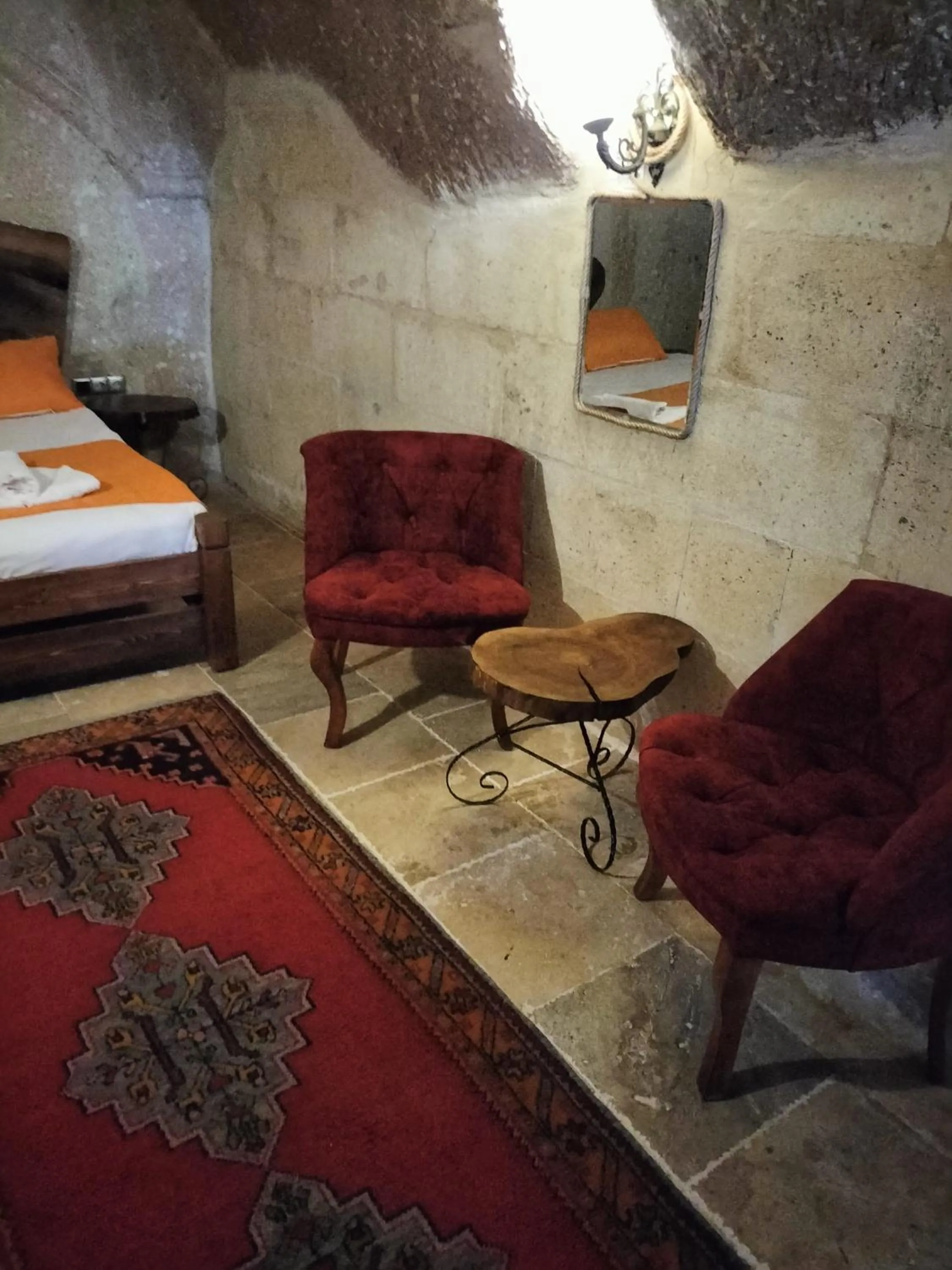 Bed in Cappadocia Cave House