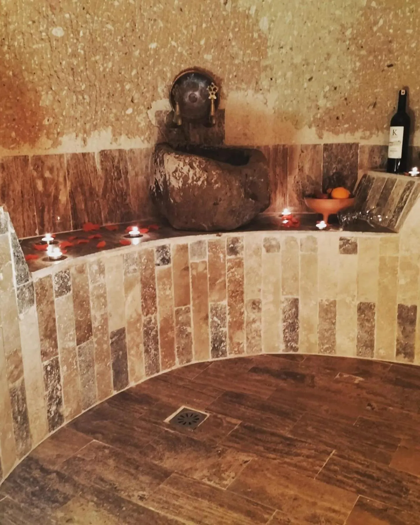 Hot Spring Bath in Cappadocia Cave House