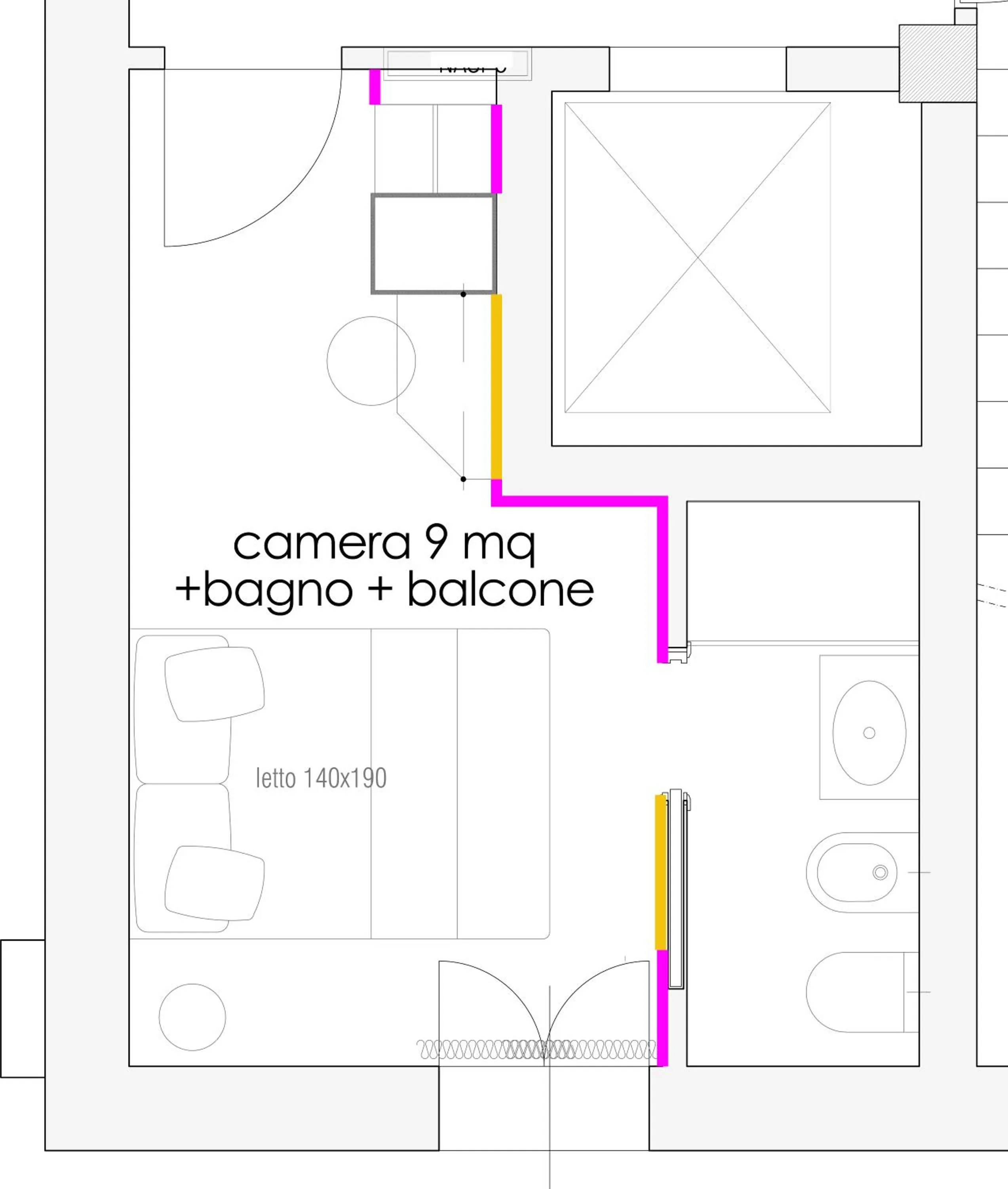 Floor plan in Novecento Suite Hotel