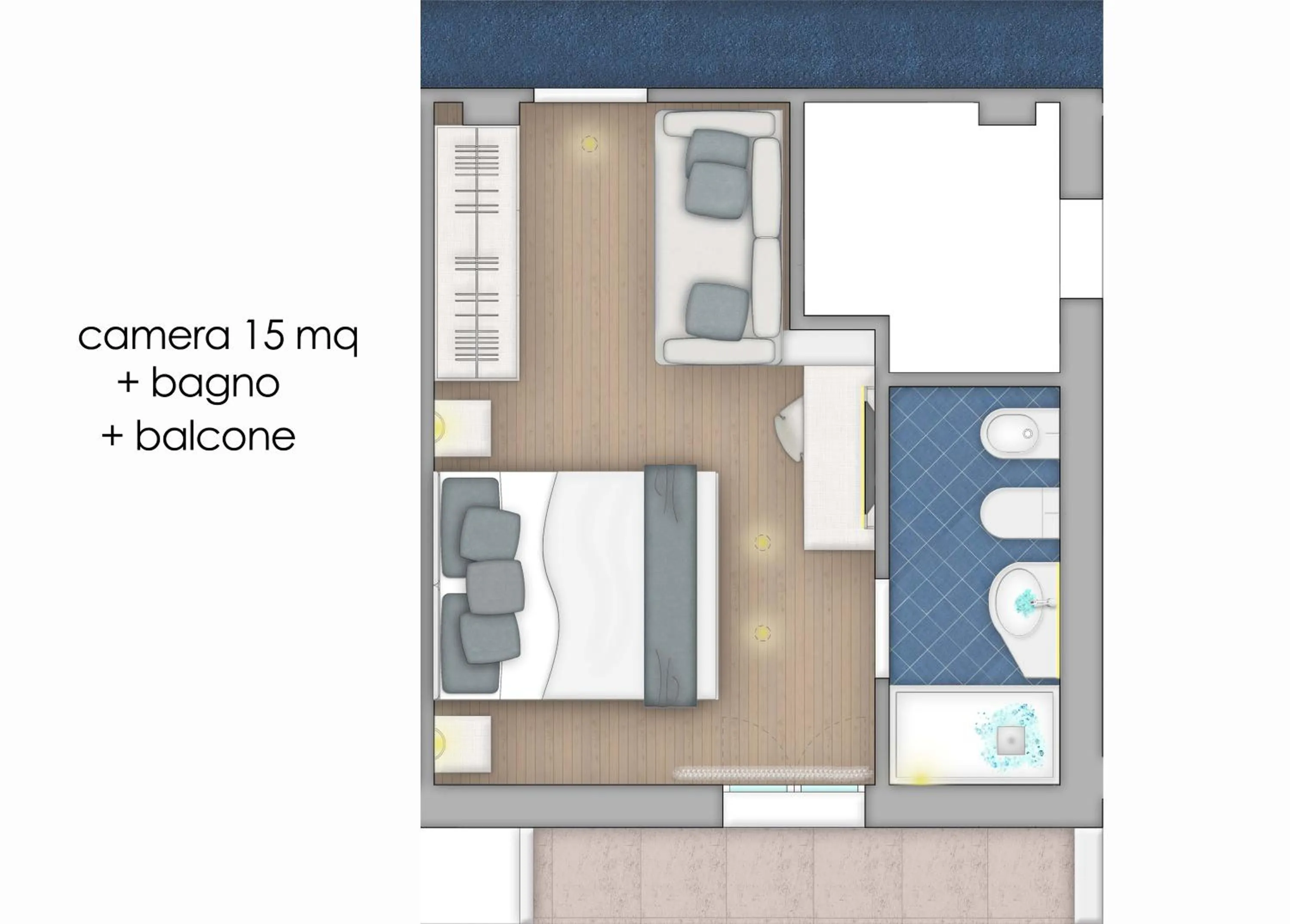 Floor plan in Novecento Suite Hotel