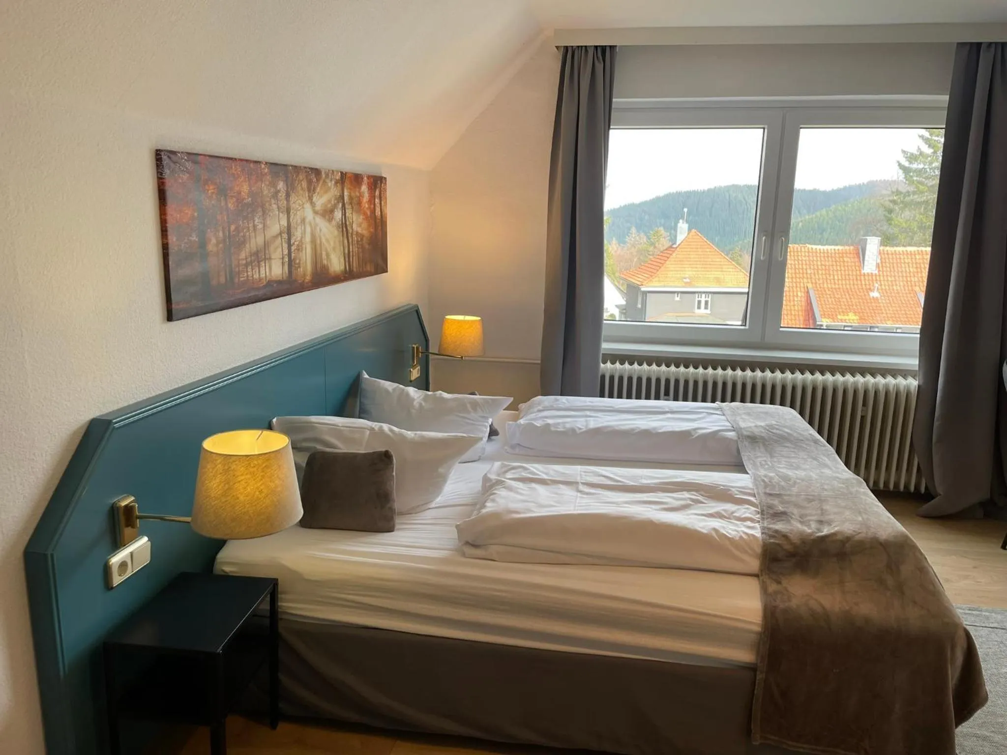 Photo of the whole room, Bed in Berghotel HARZ